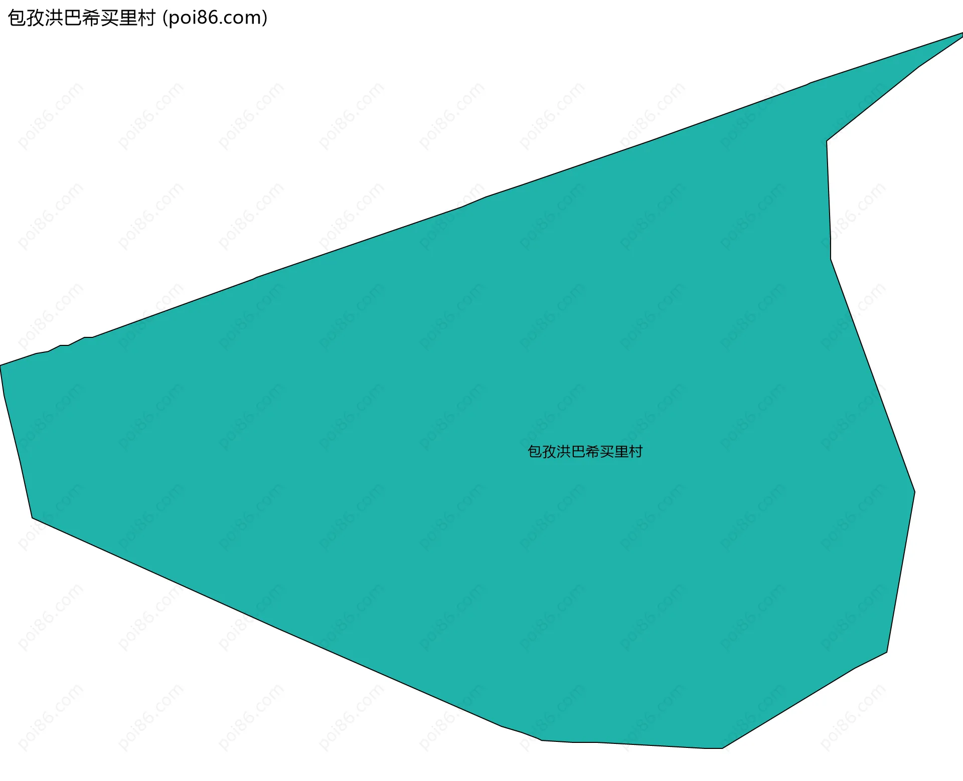 包孜洪巴希买里村边界地图