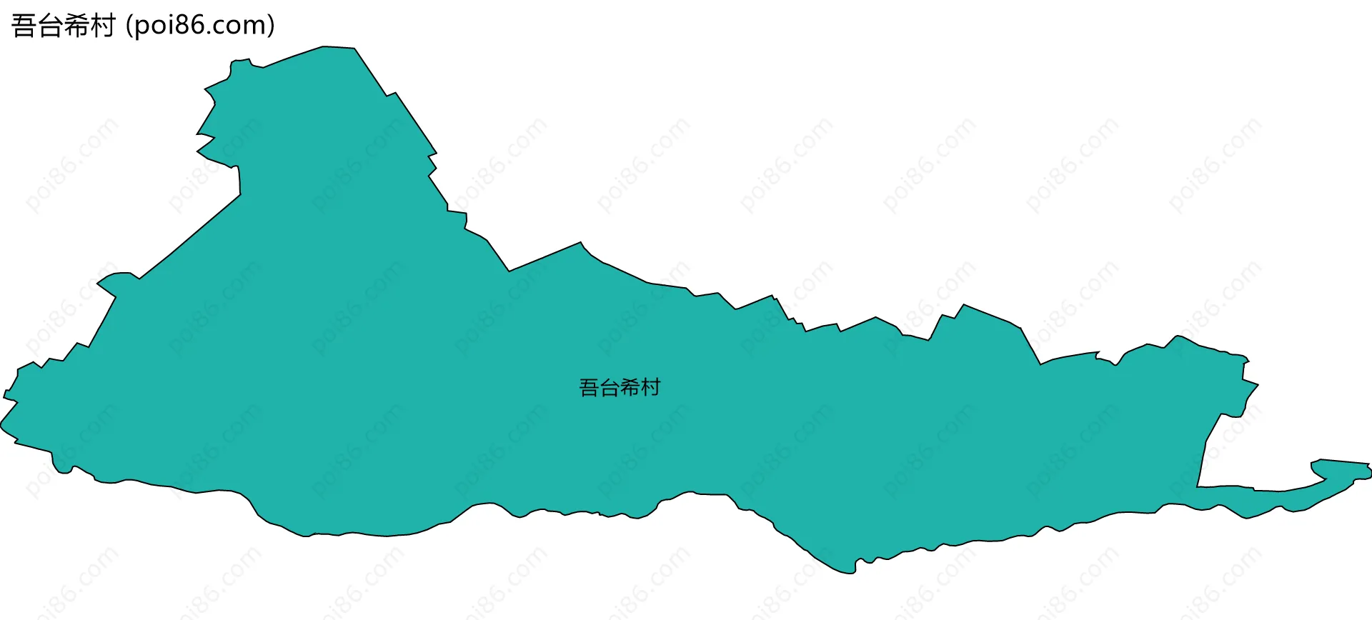 吾台希村边界地图