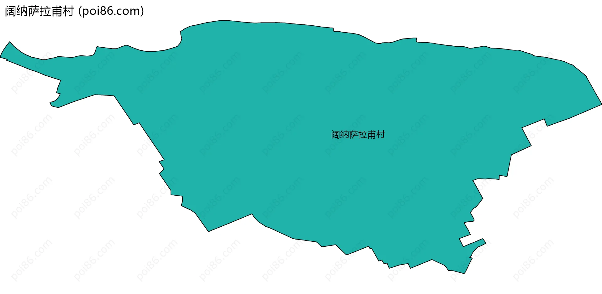 阔纳萨拉甫村边界地图