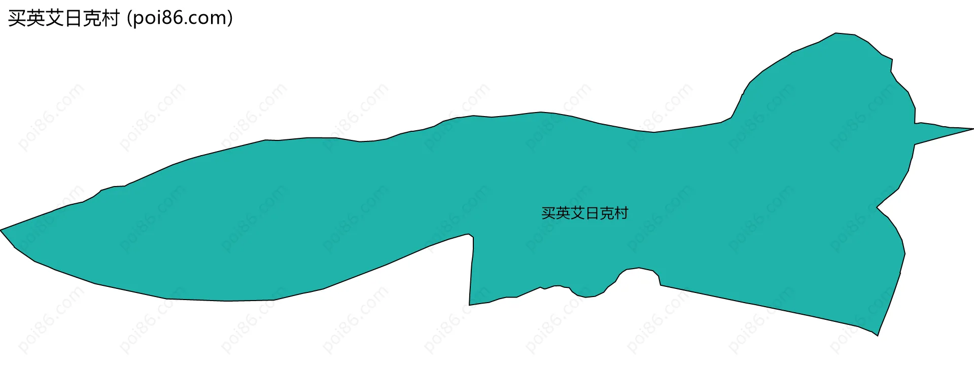 买英艾日克村边界地图