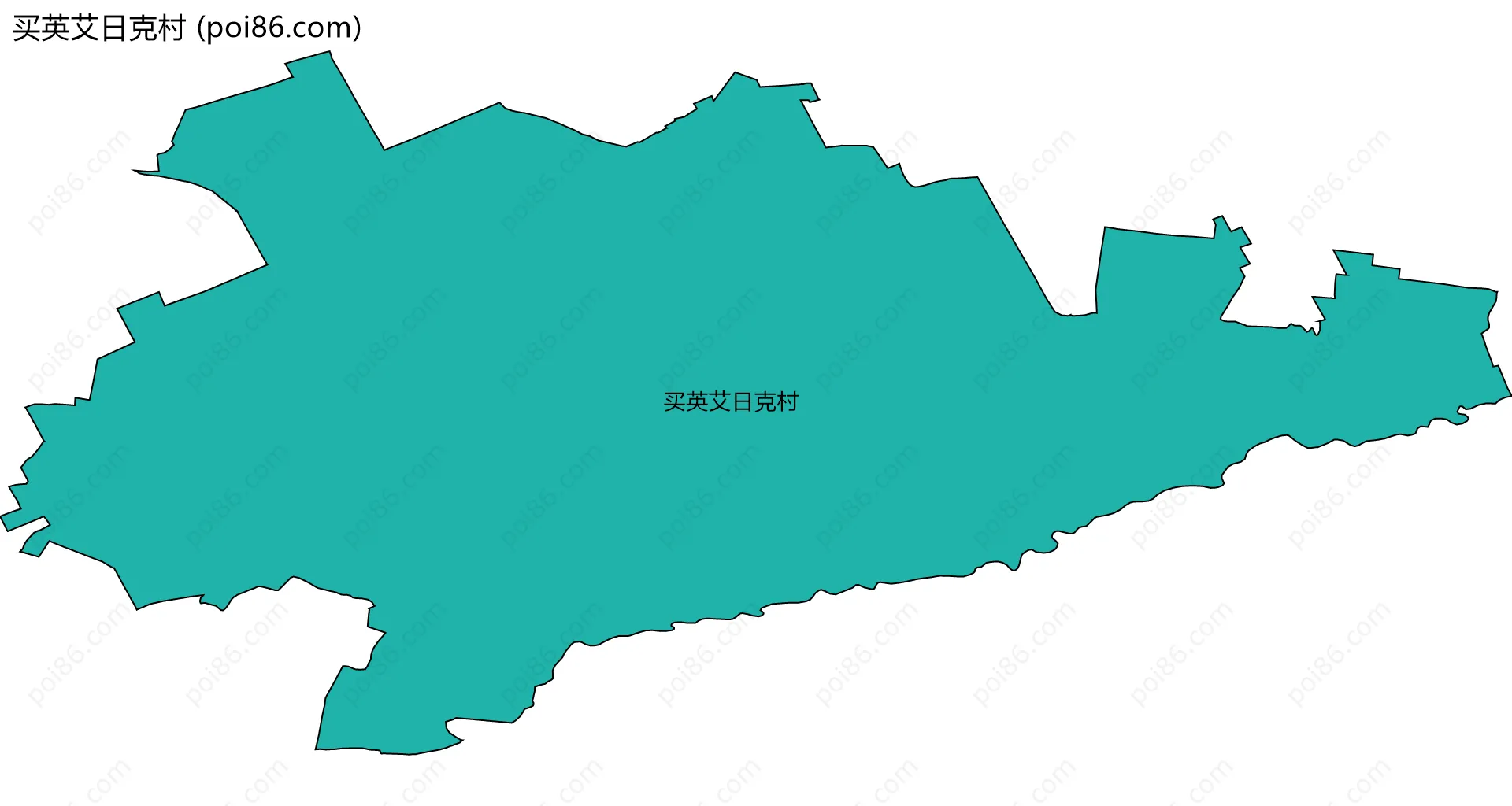 买英艾日克村边界地图