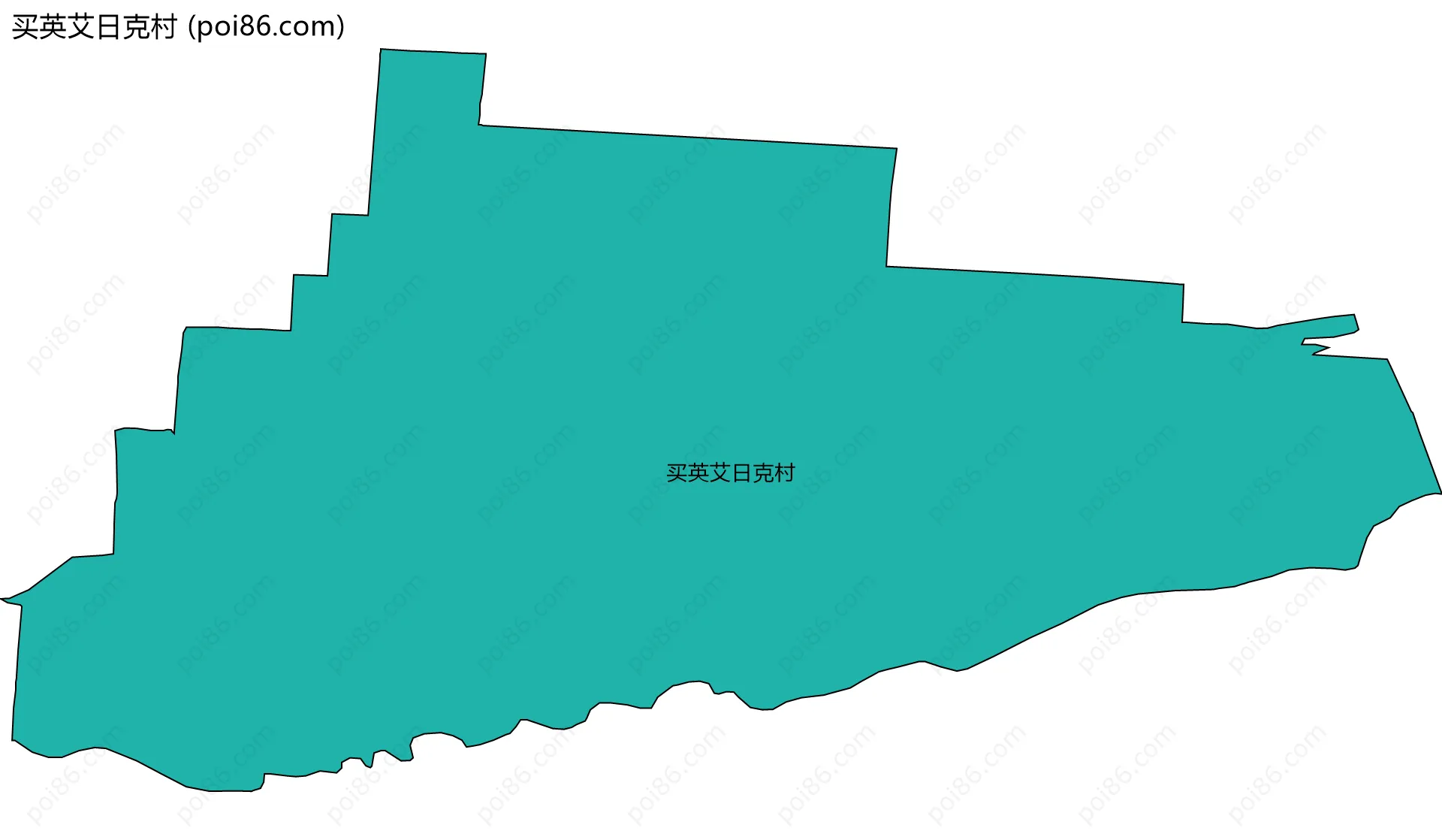 买英艾日克村边界地图