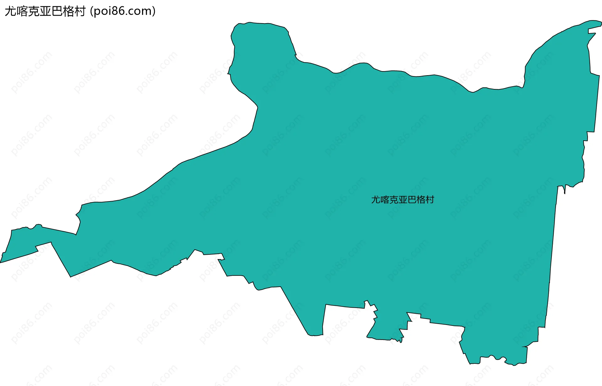 尤喀克亚巴格村边界地图