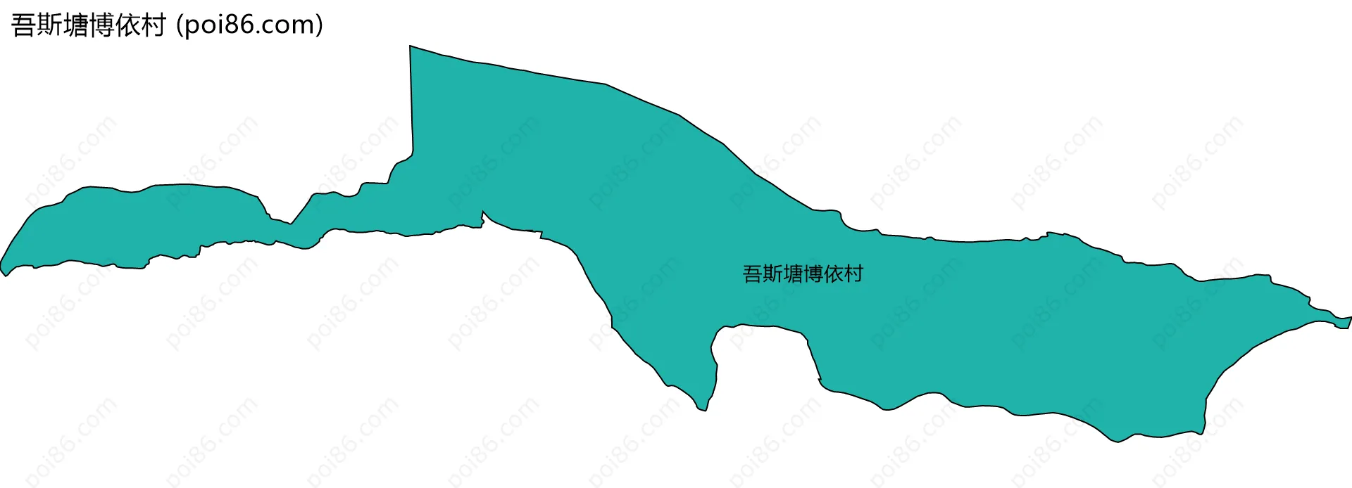 吾斯塘博依村边界地图