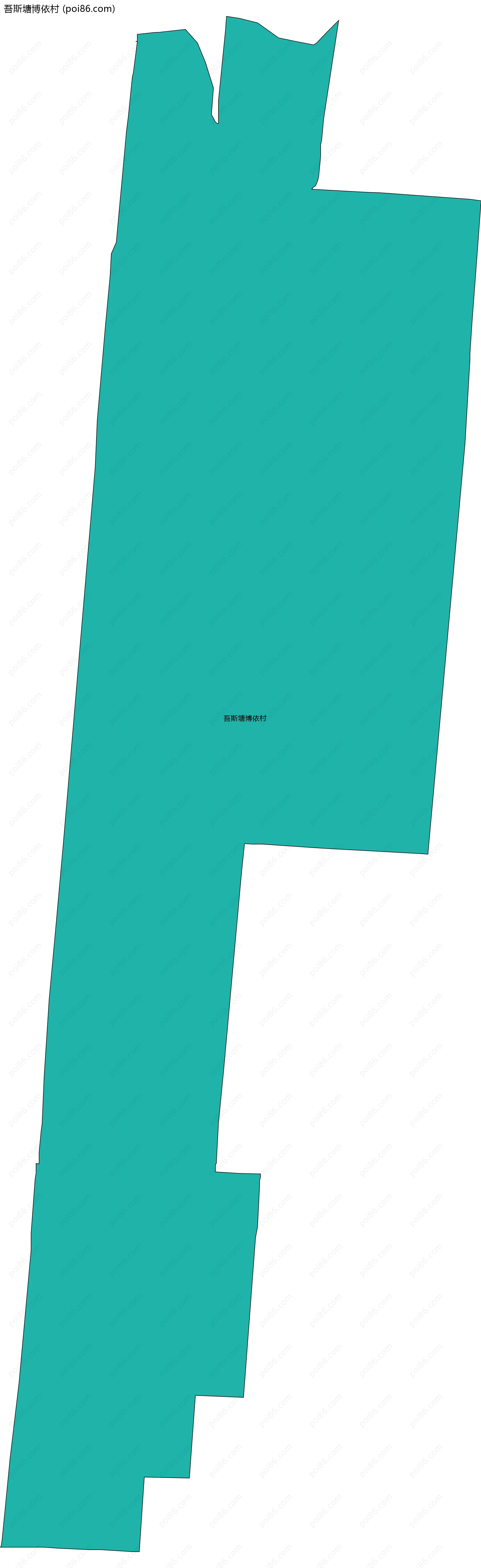 吾斯塘博依村边界地图