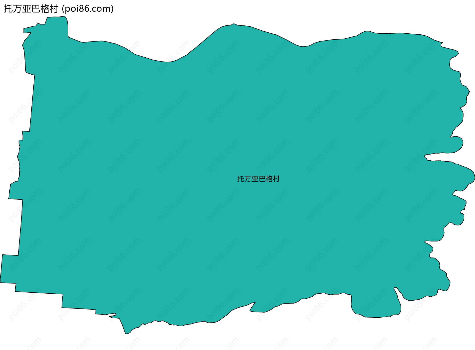 托万亚巴格村边界地图