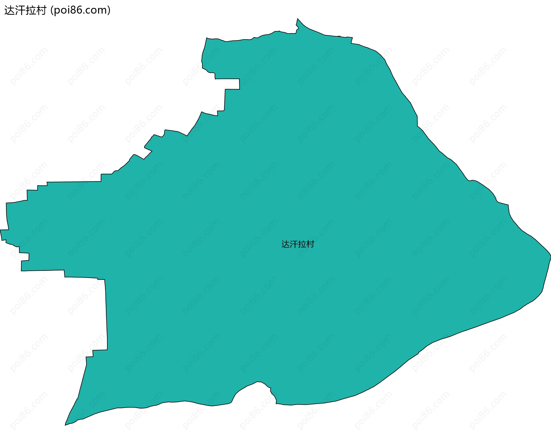 达汗拉村边界地图