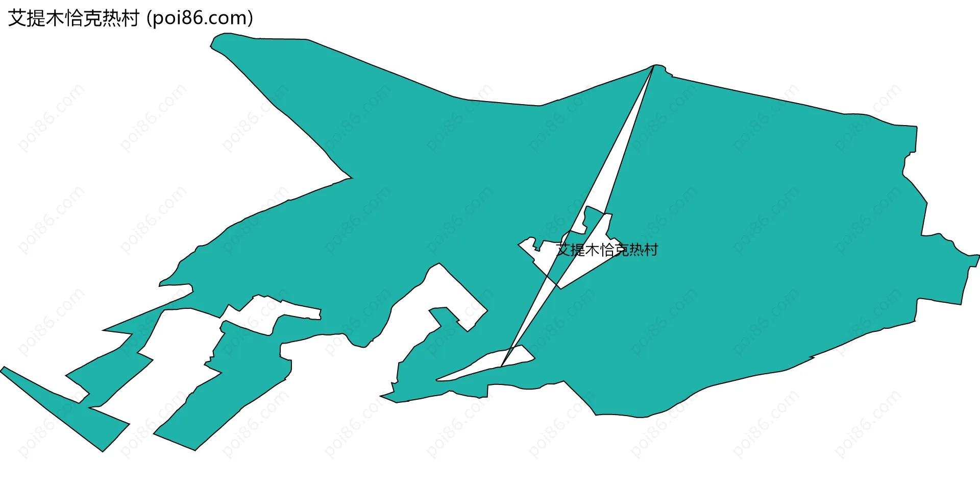艾提木恰克热村边界地图