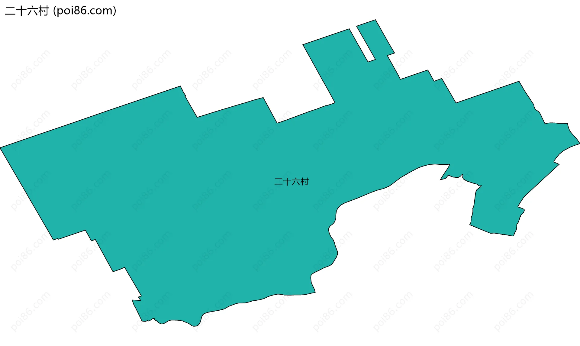 二十六村边界地图