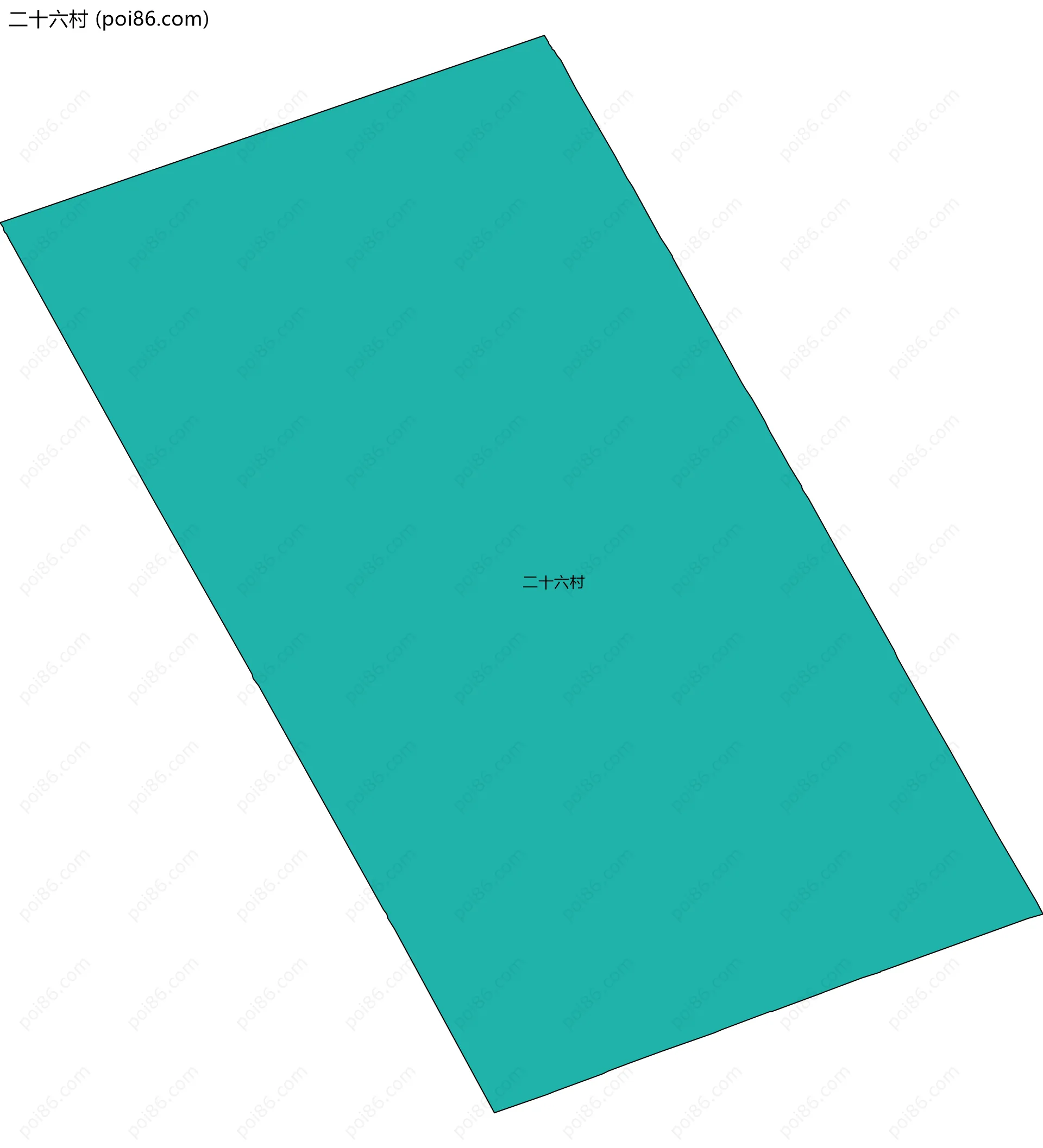 二十六村边界地图