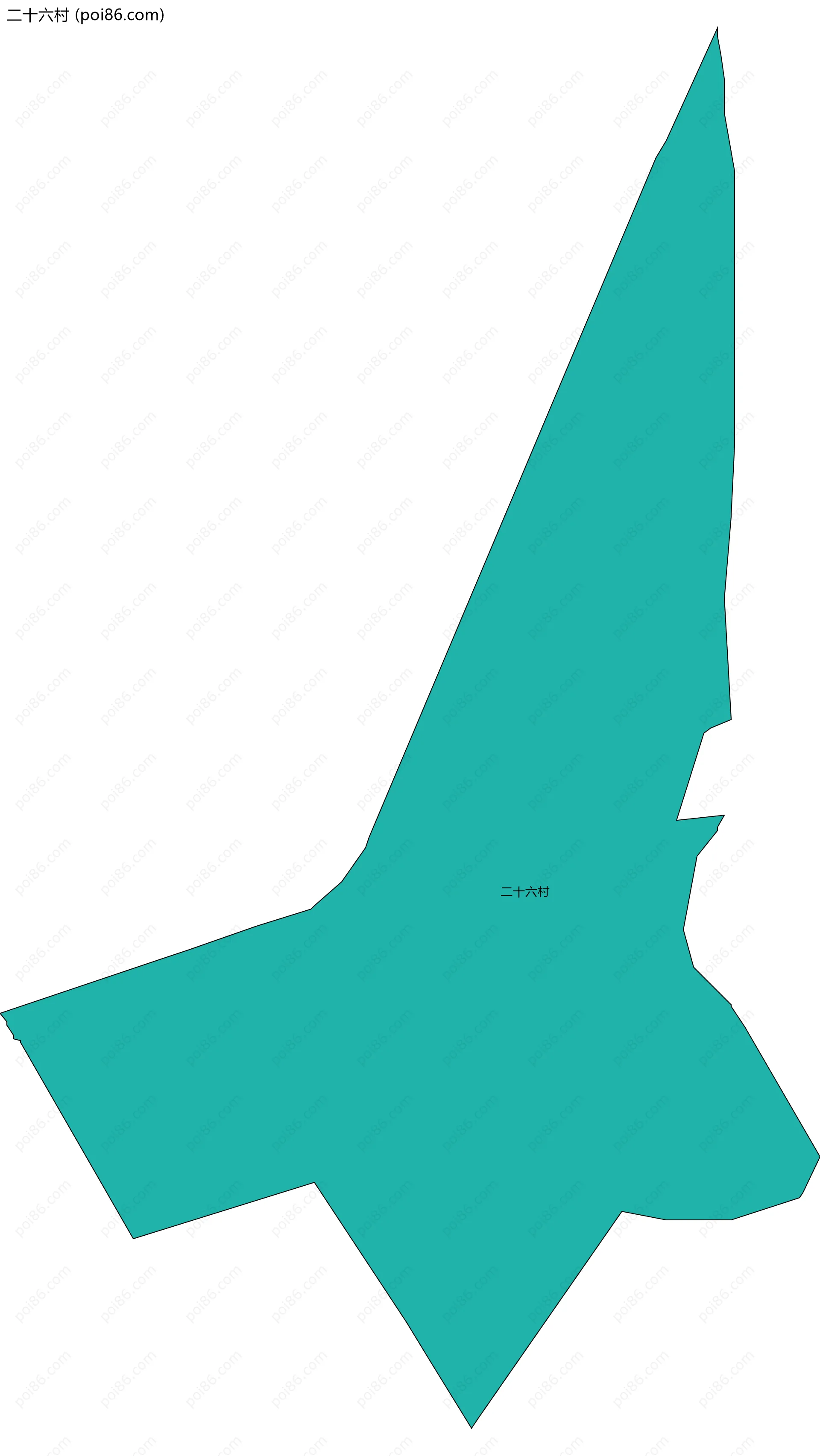 二十六村边界地图