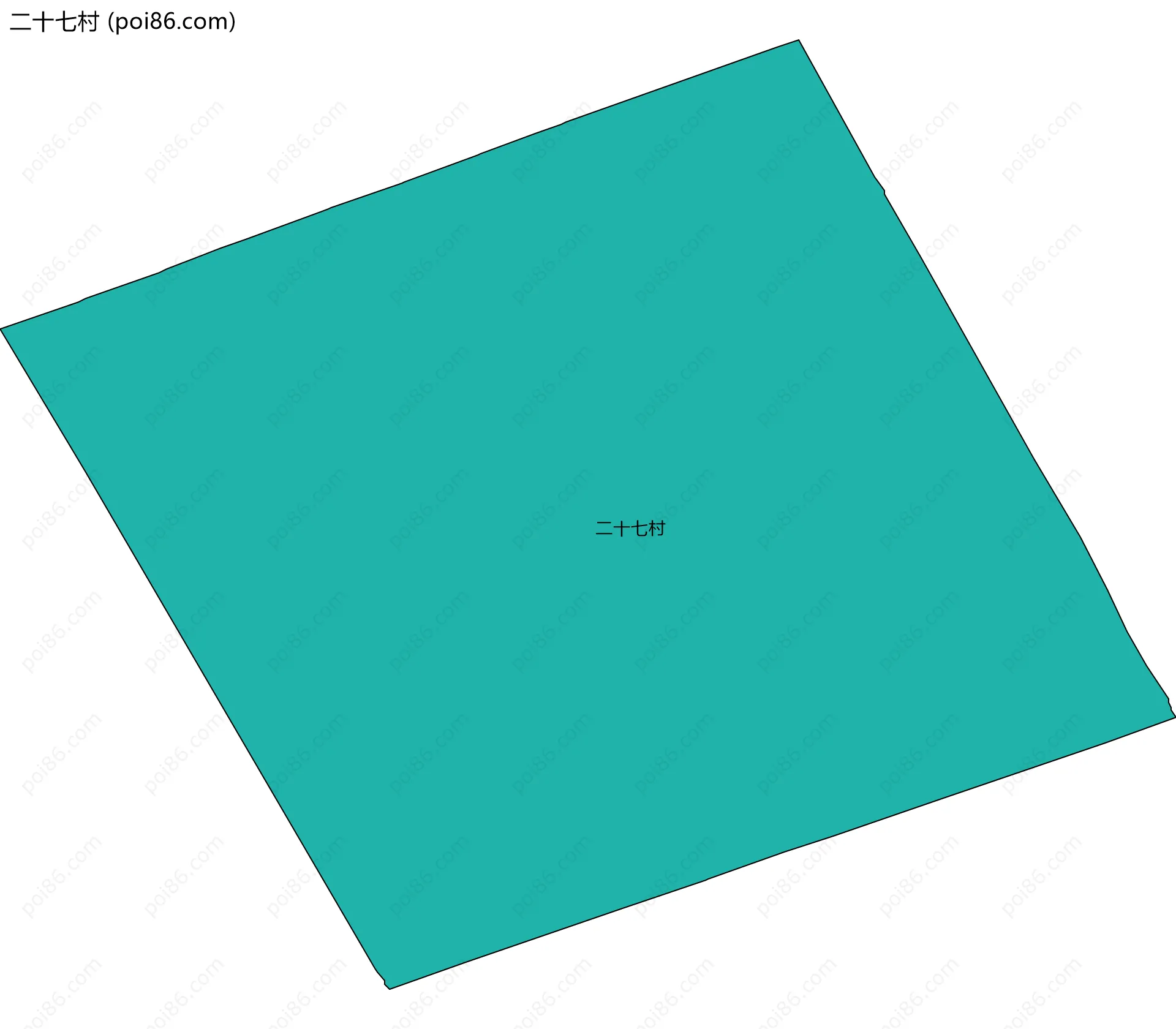 二十七村边界地图