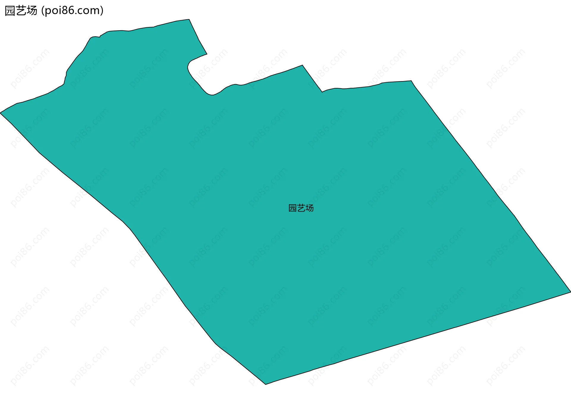 园艺场边界地图