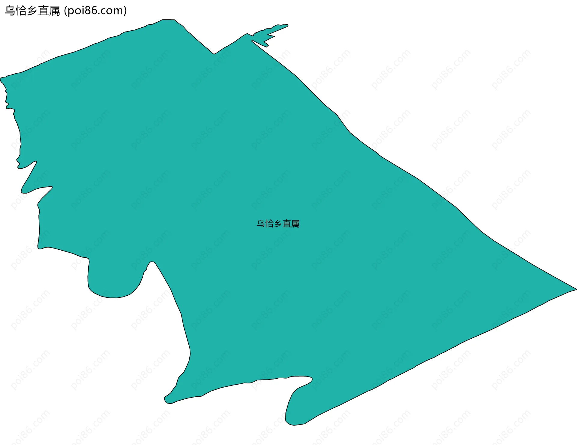 乌恰乡直属边界地图