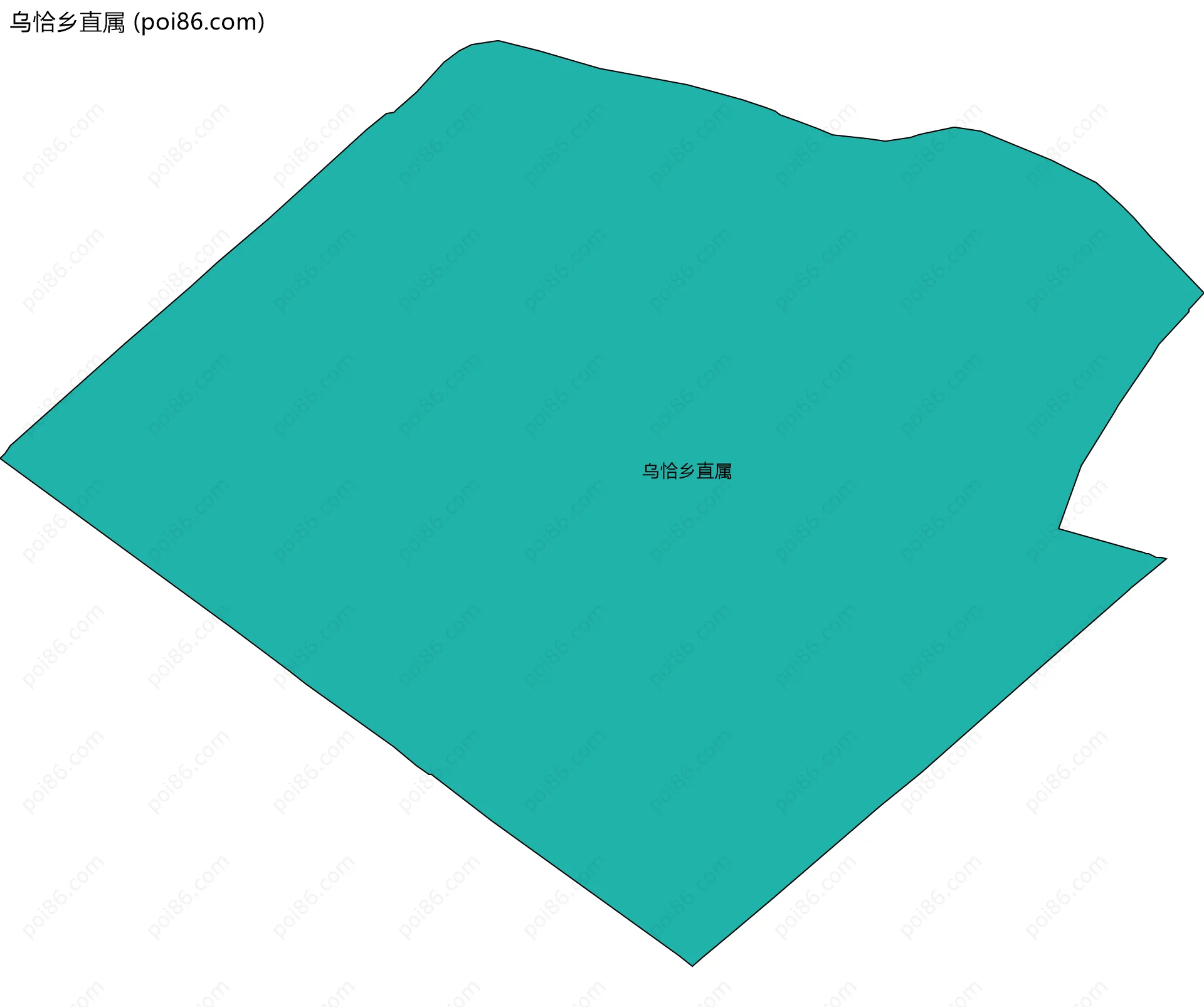 乌恰乡直属边界地图
