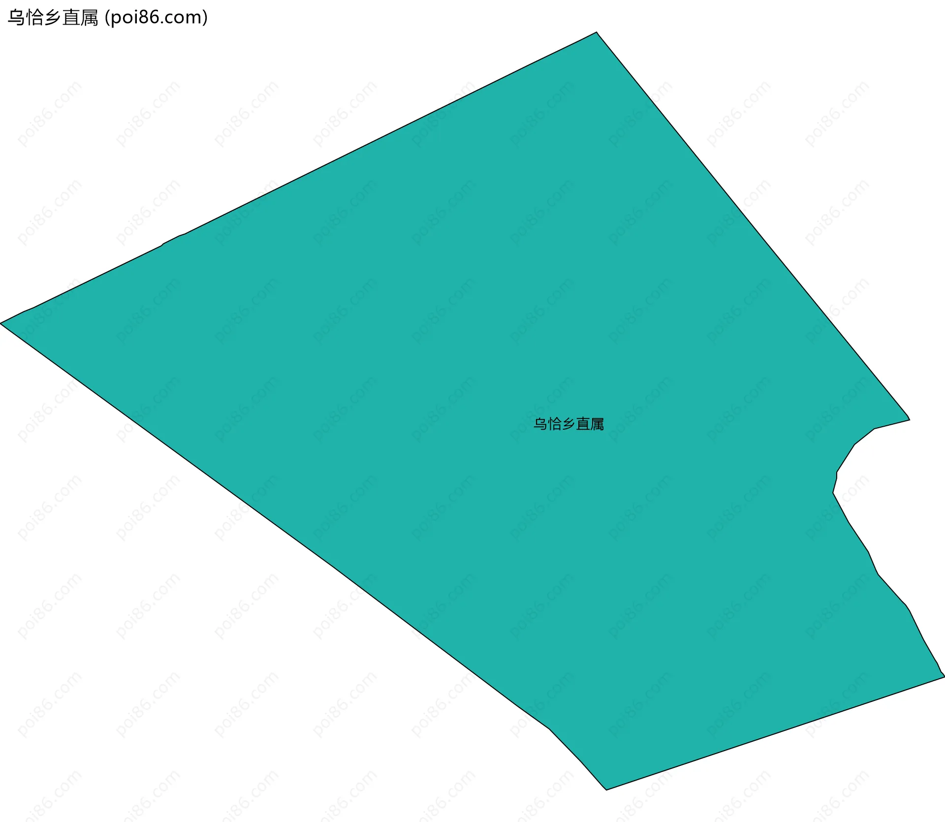 乌恰乡直属边界地图