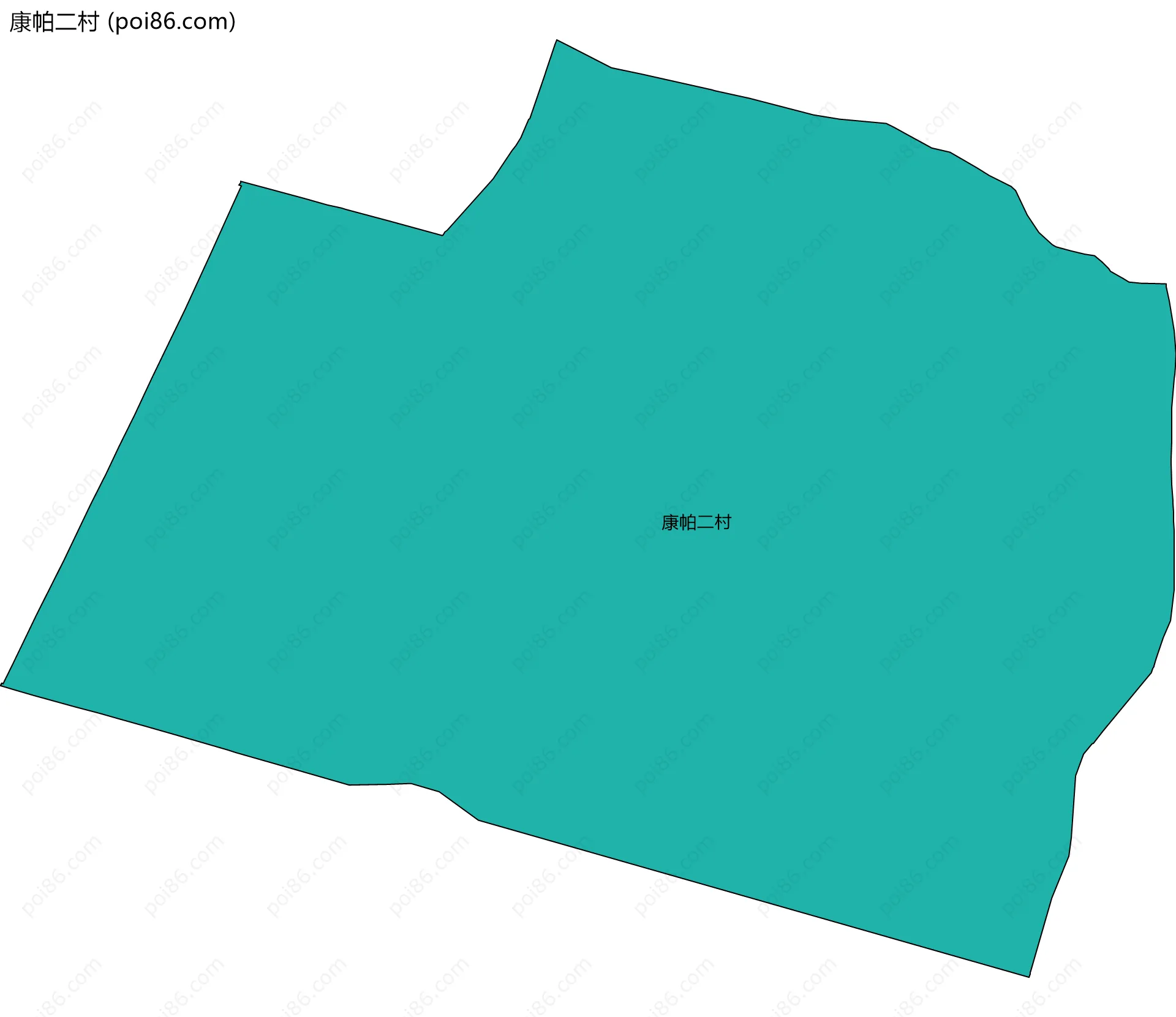 康帕二村边界地图