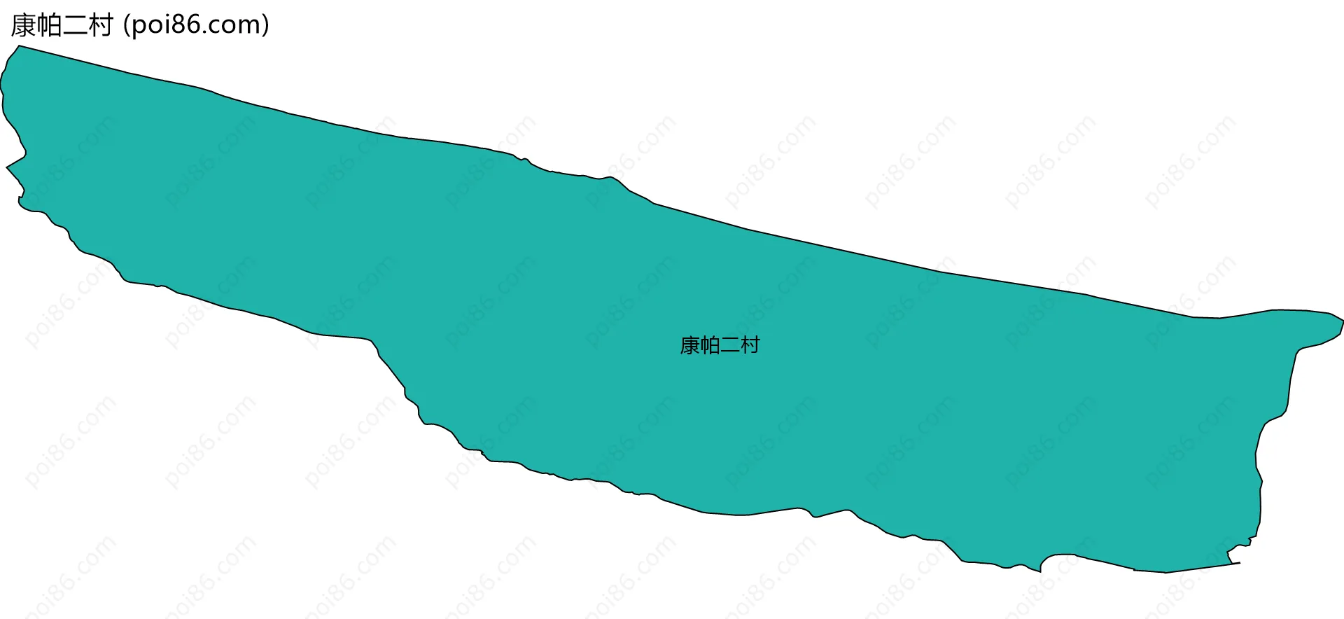 康帕二村边界地图