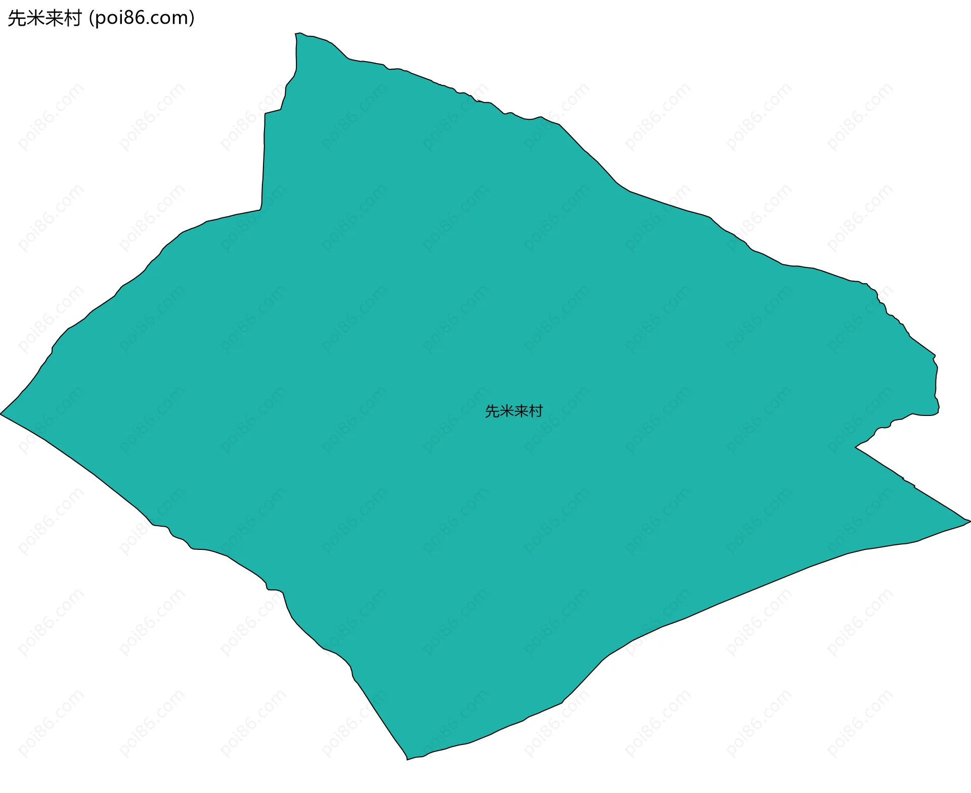 先米来村边界地图