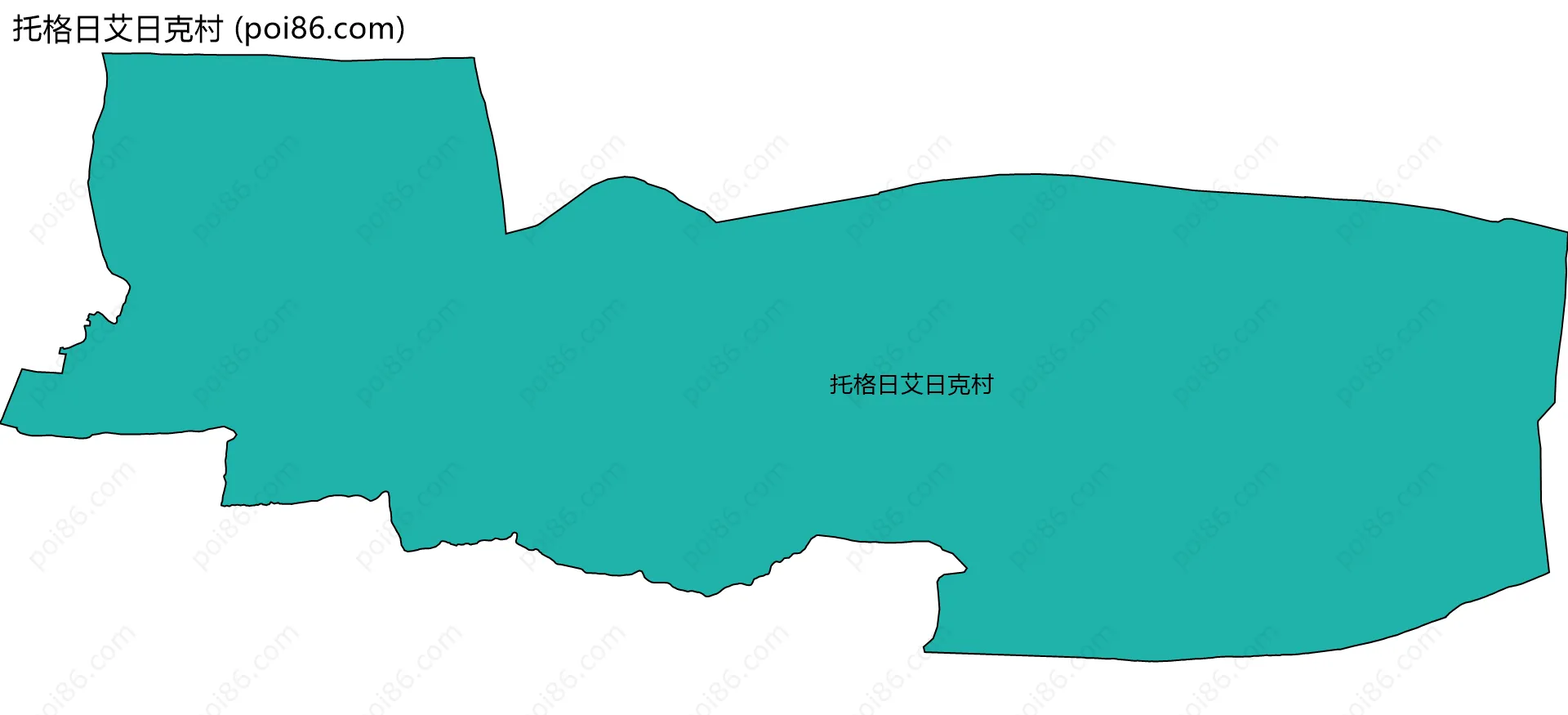 托格日艾日克村边界地图