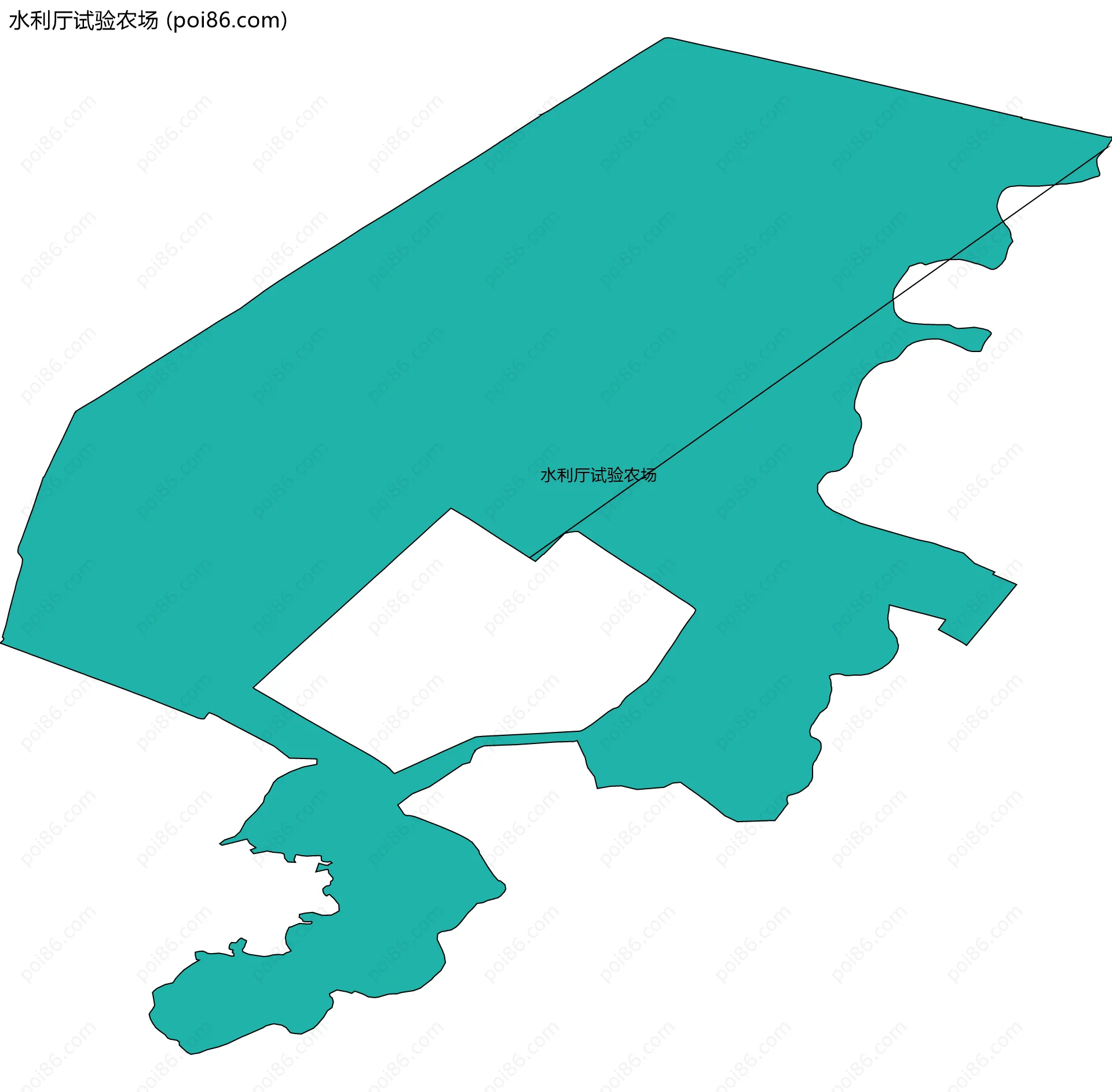 水利厅试验农场边界地图
