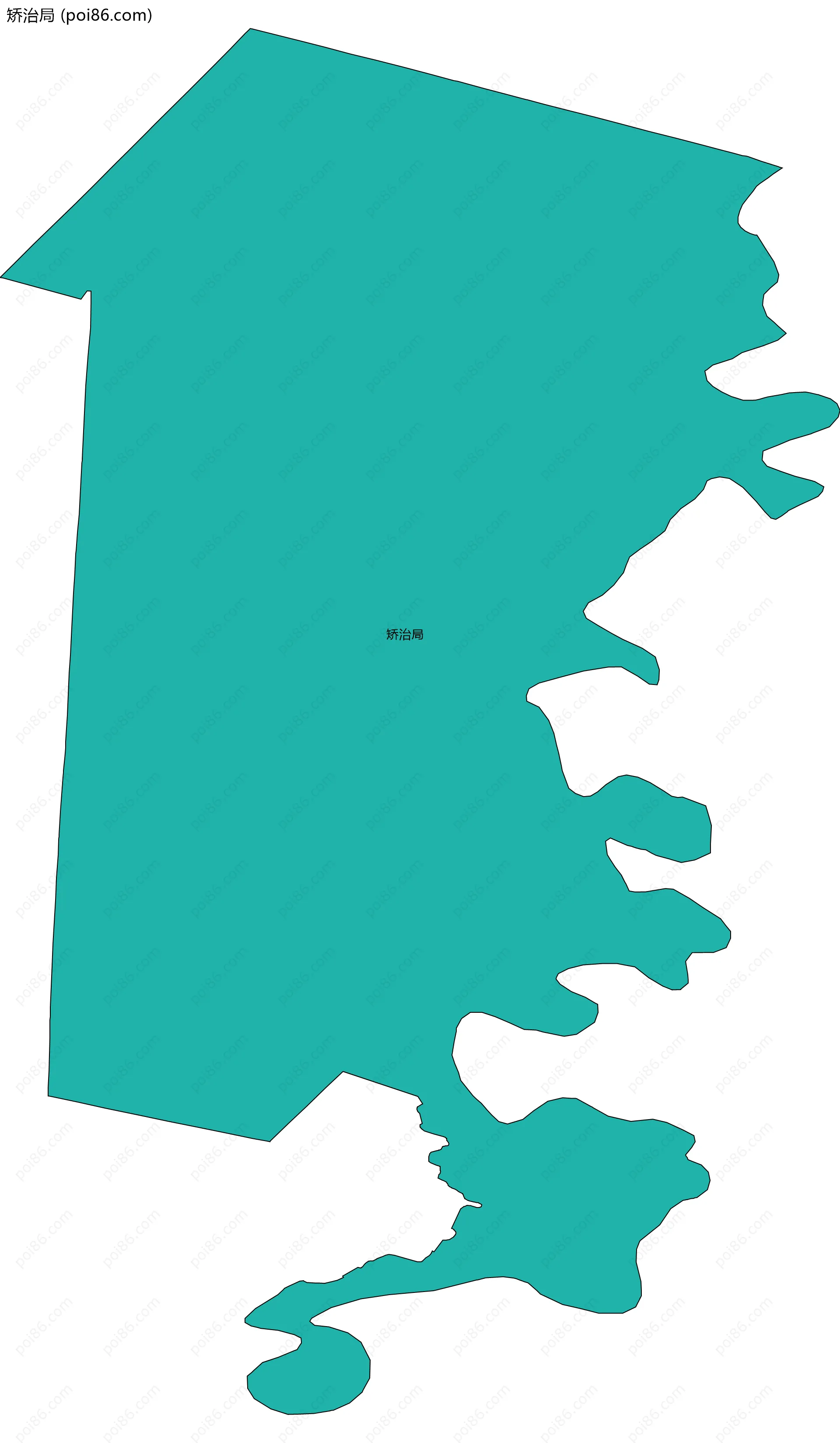 矫治局边界地图