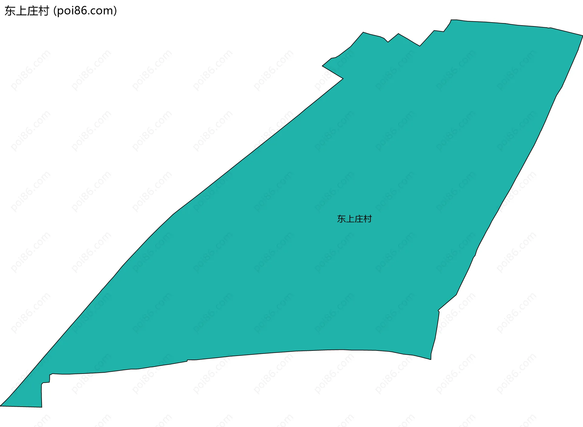 东上庄村边界地图