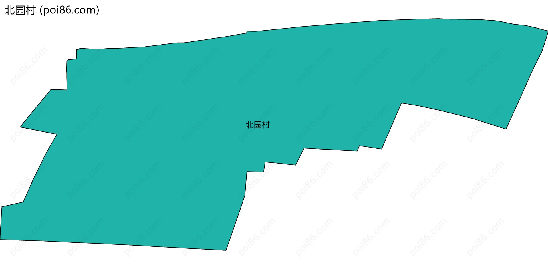 北园村边界地图