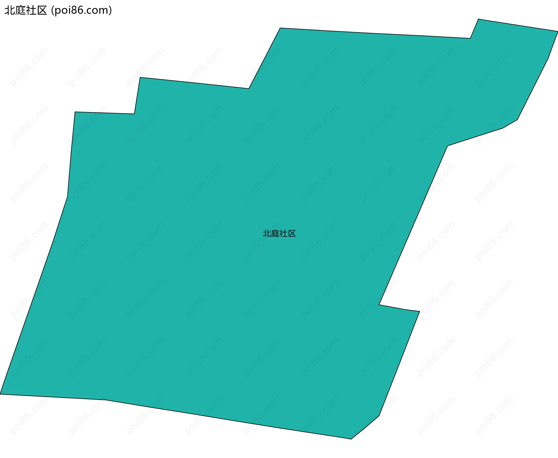 北庭社区边界地图