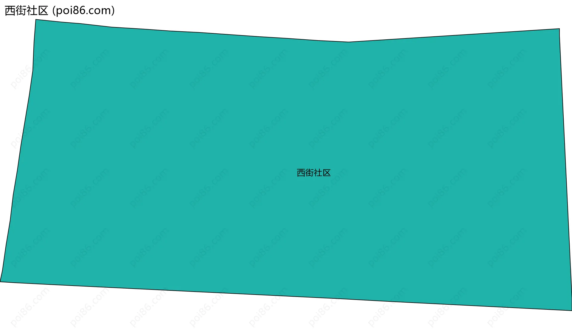 西街社区边界地图