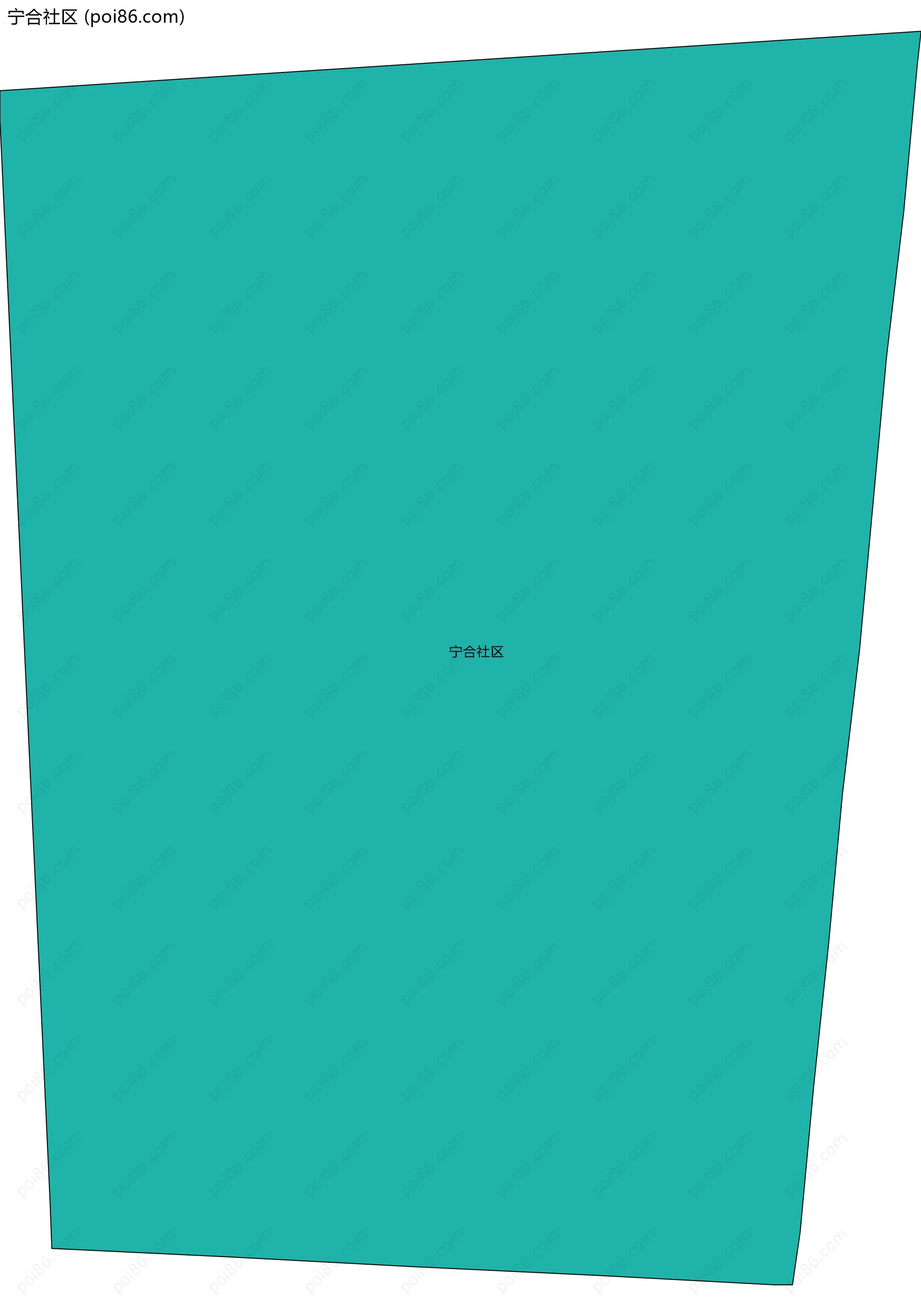 宁合社区边界地图