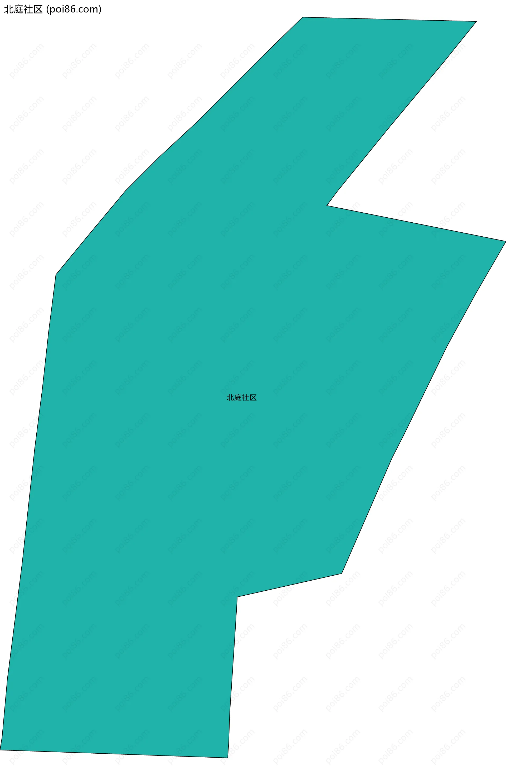 北庭社区边界地图