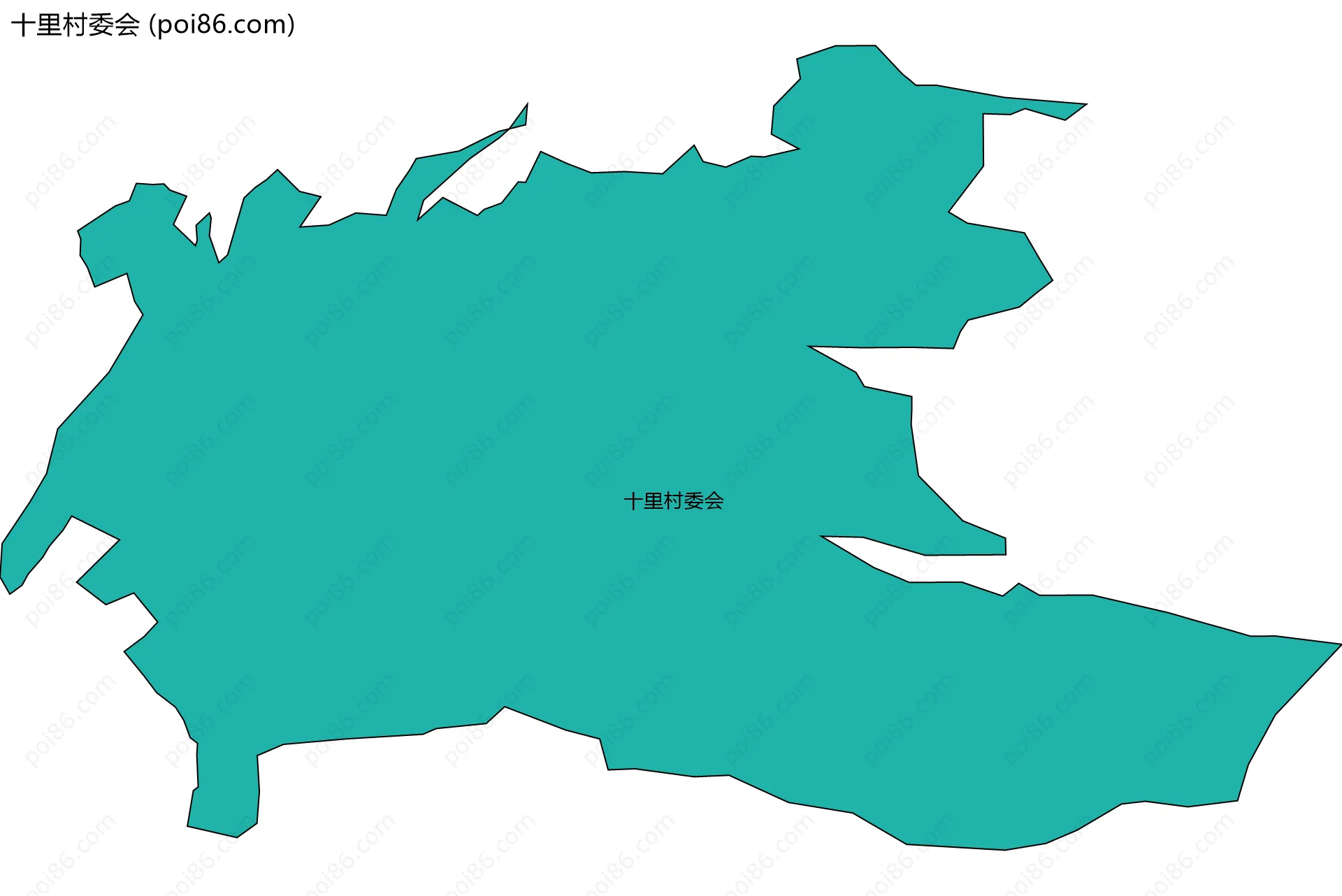 十里村委会边界地图