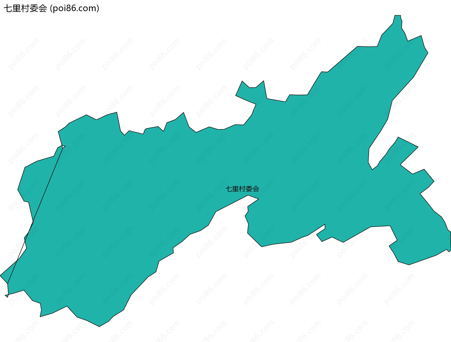 七里村委会边界地图