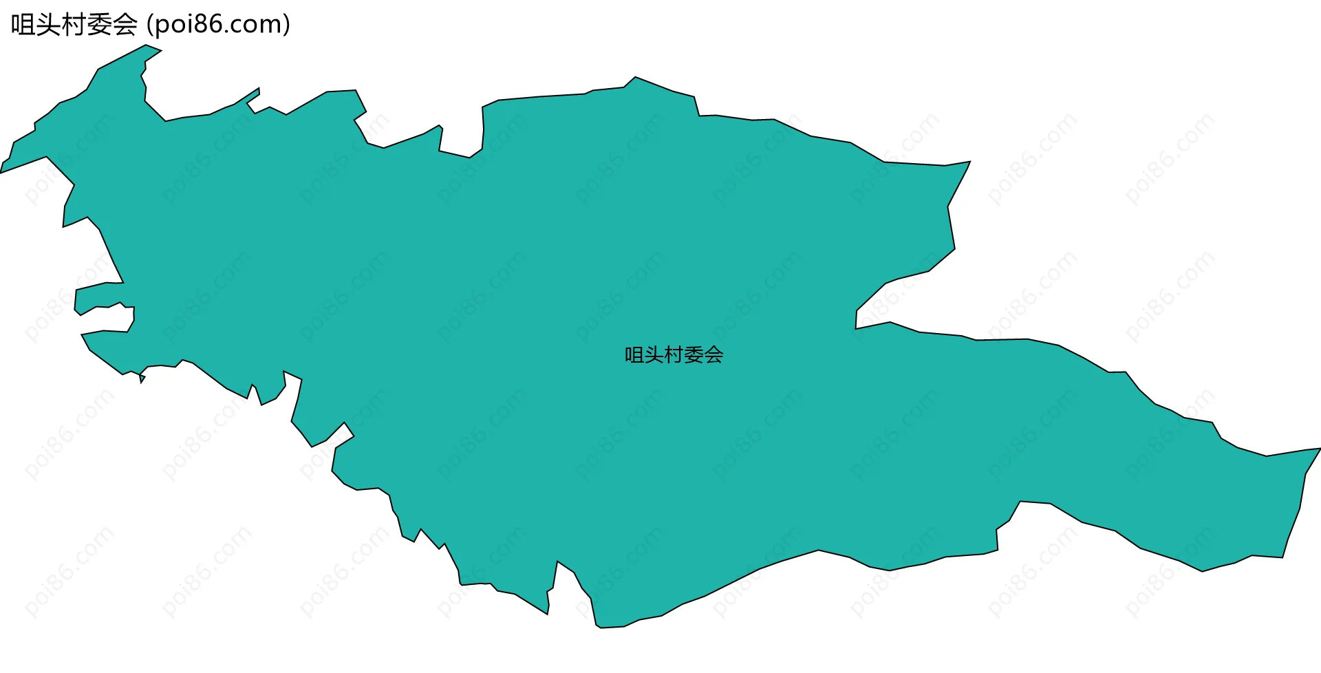 咀头村委会边界地图