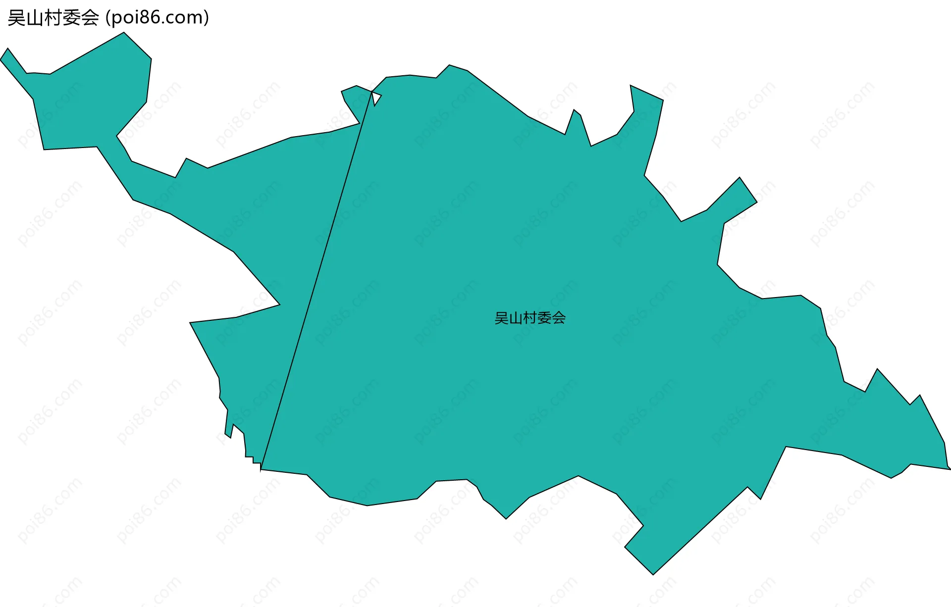 吴山村委会边界地图