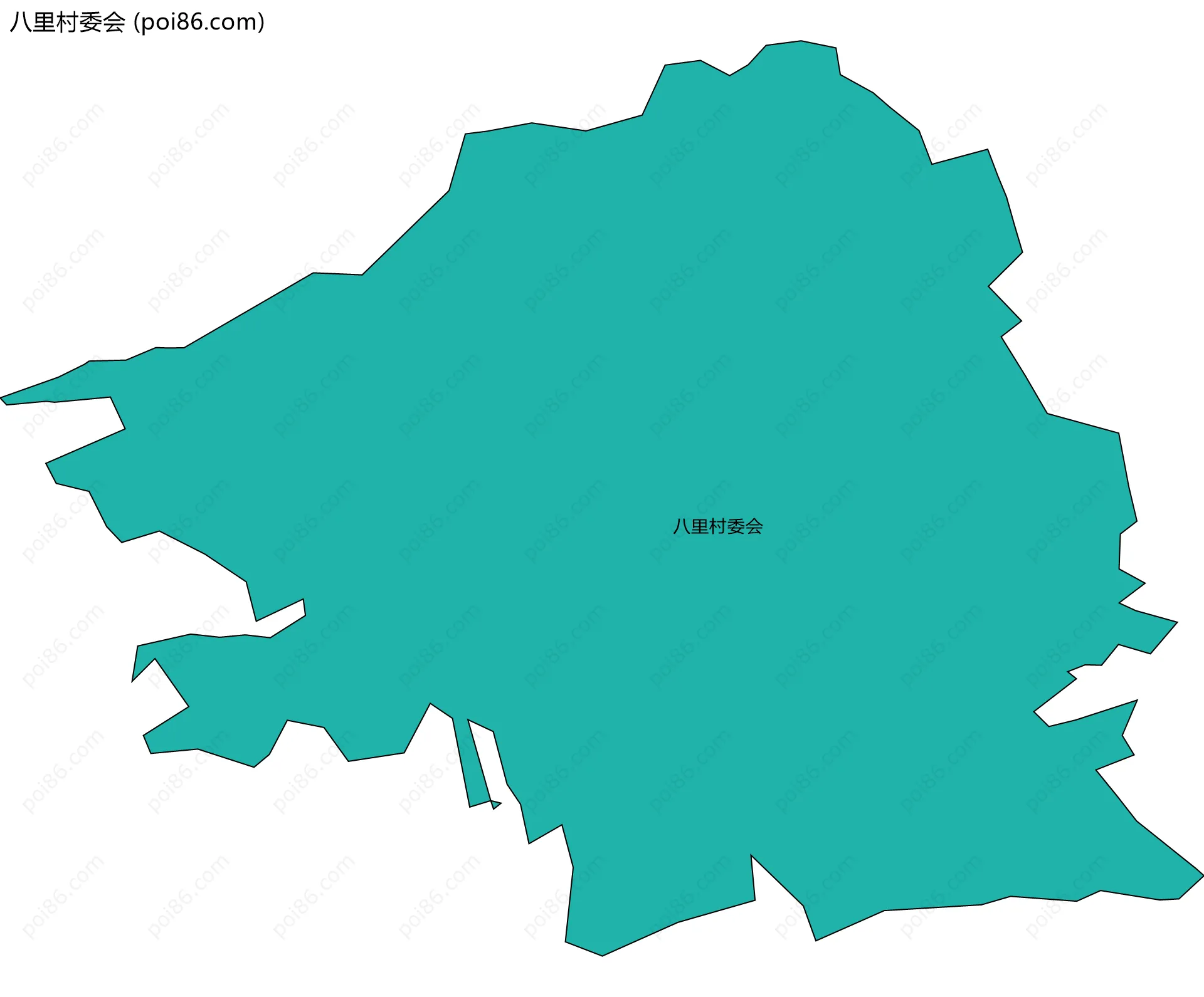 八里村委会边界地图
