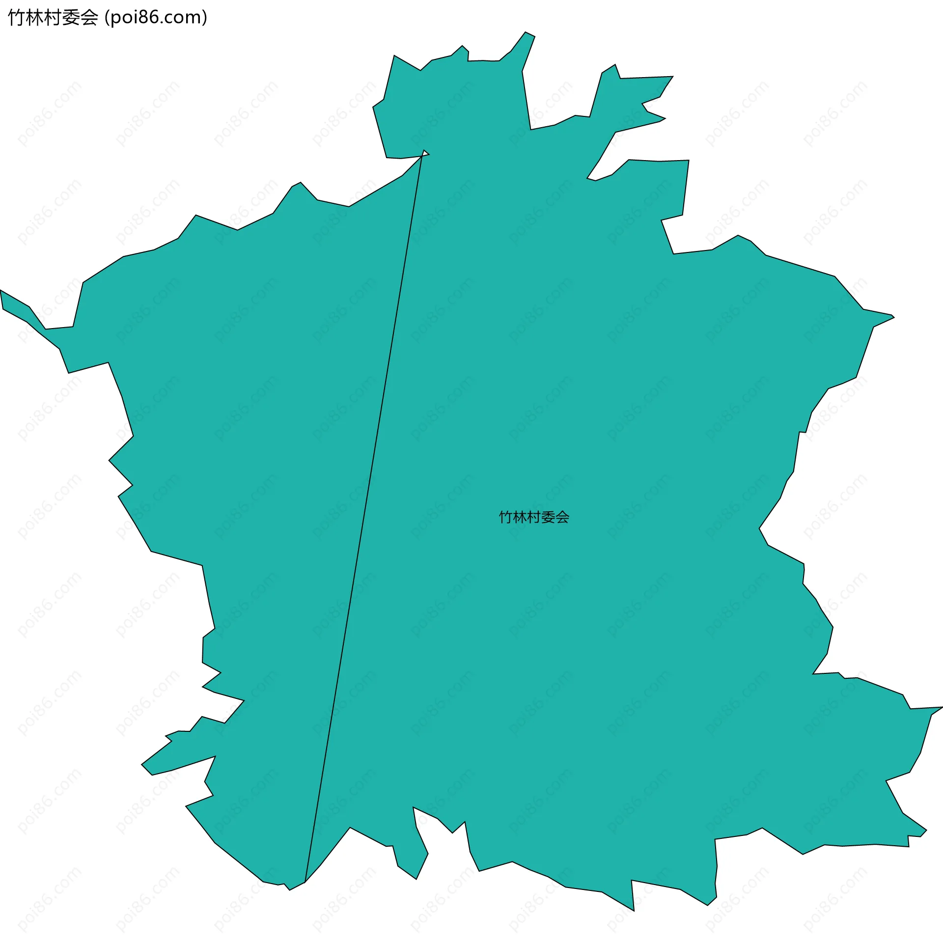 竹林村委会边界地图