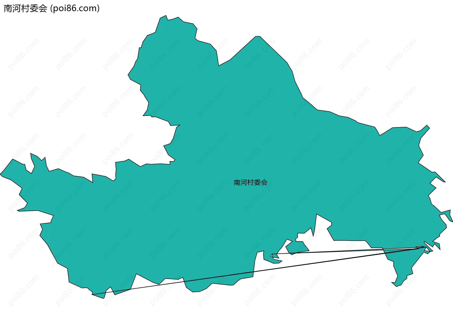 南河村委会边界地图