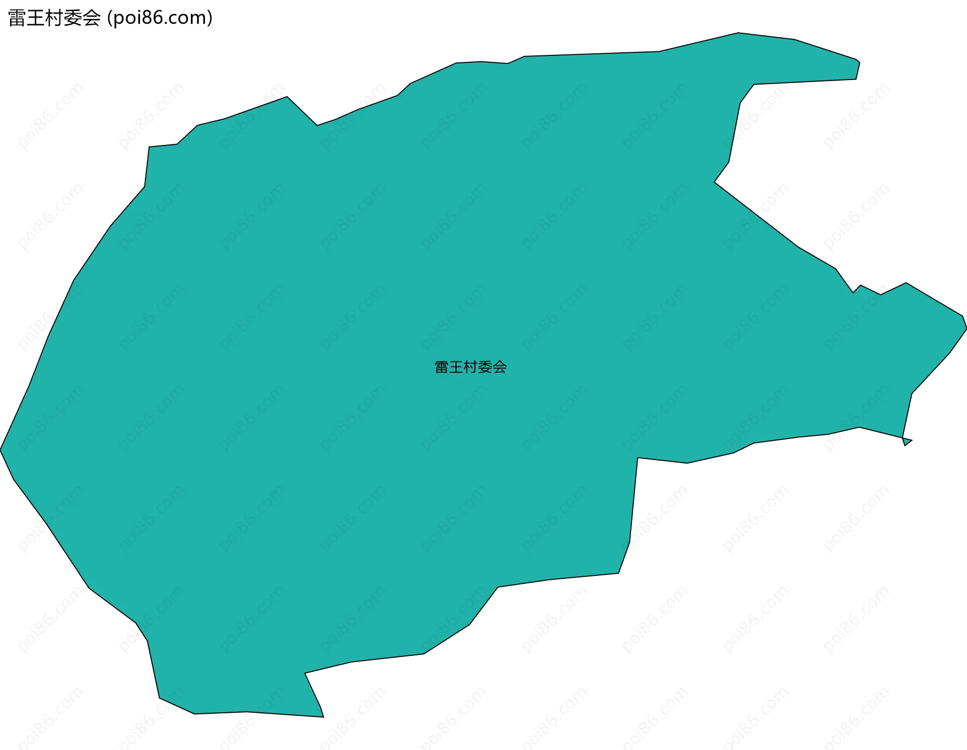 雷王村委会边界地图
