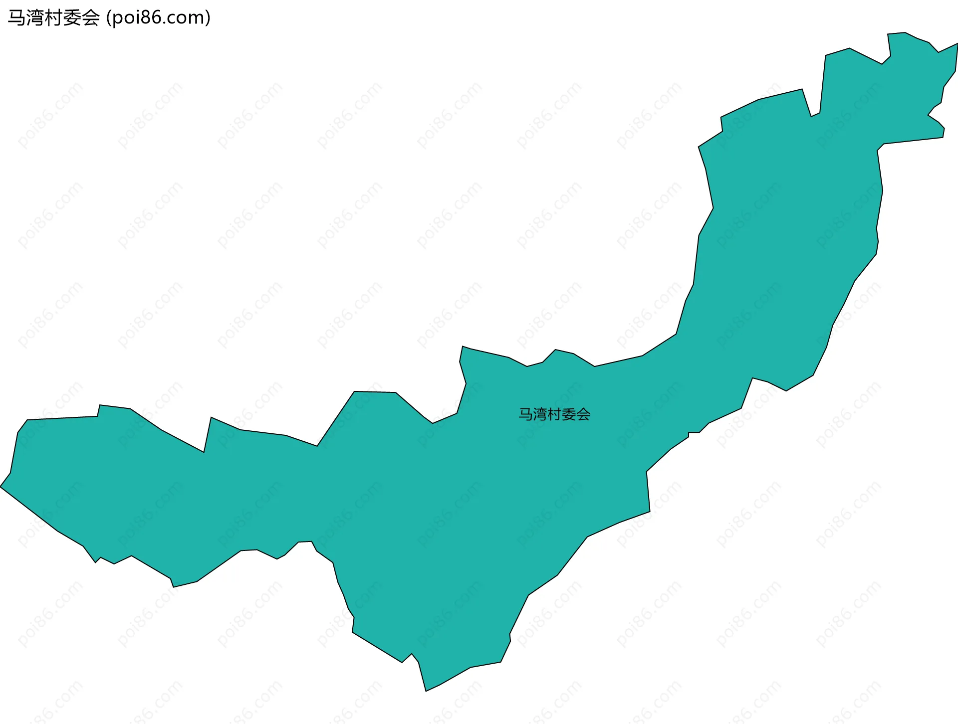 马湾村委会边界地图