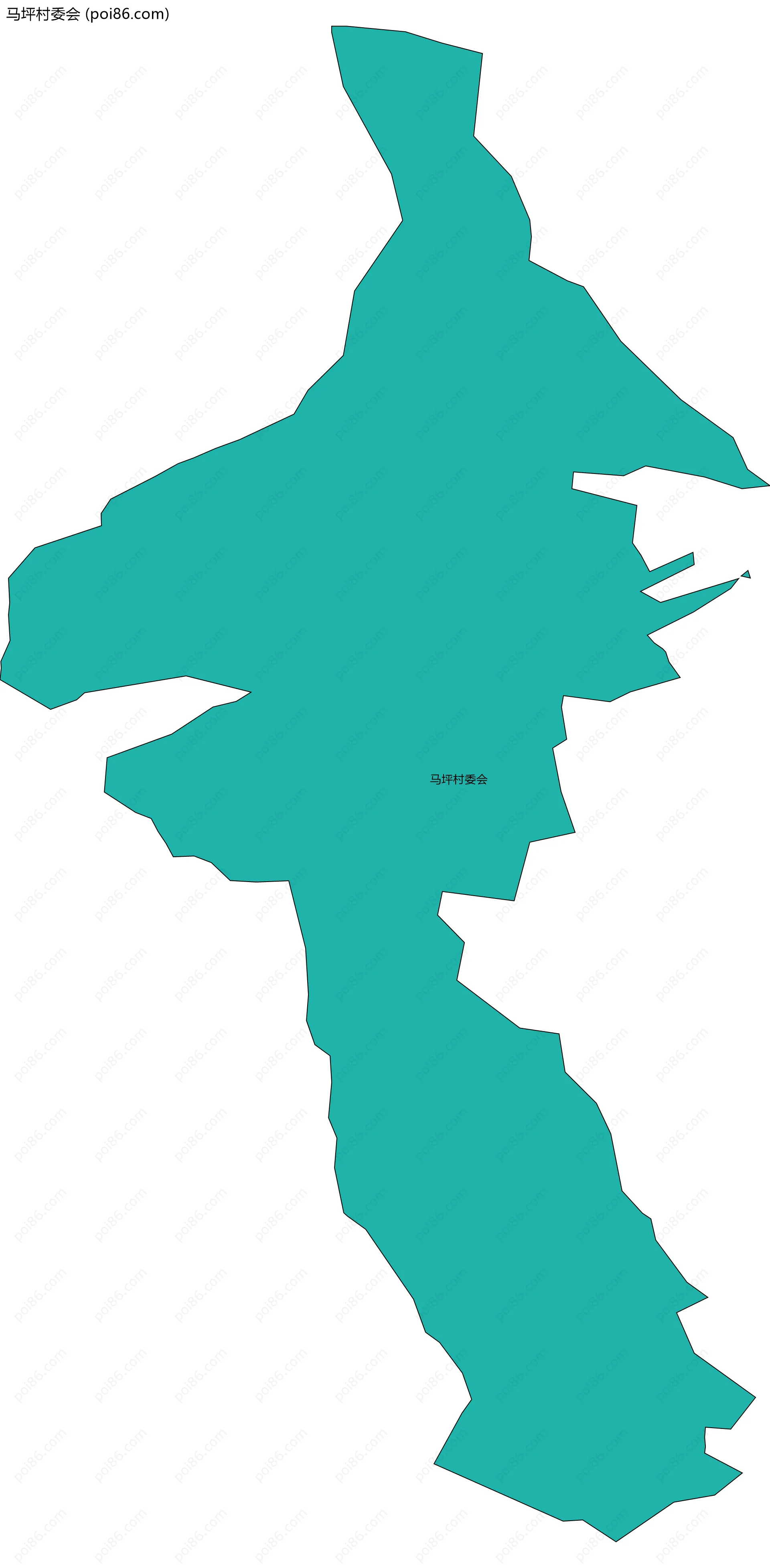 马坪村委会边界地图