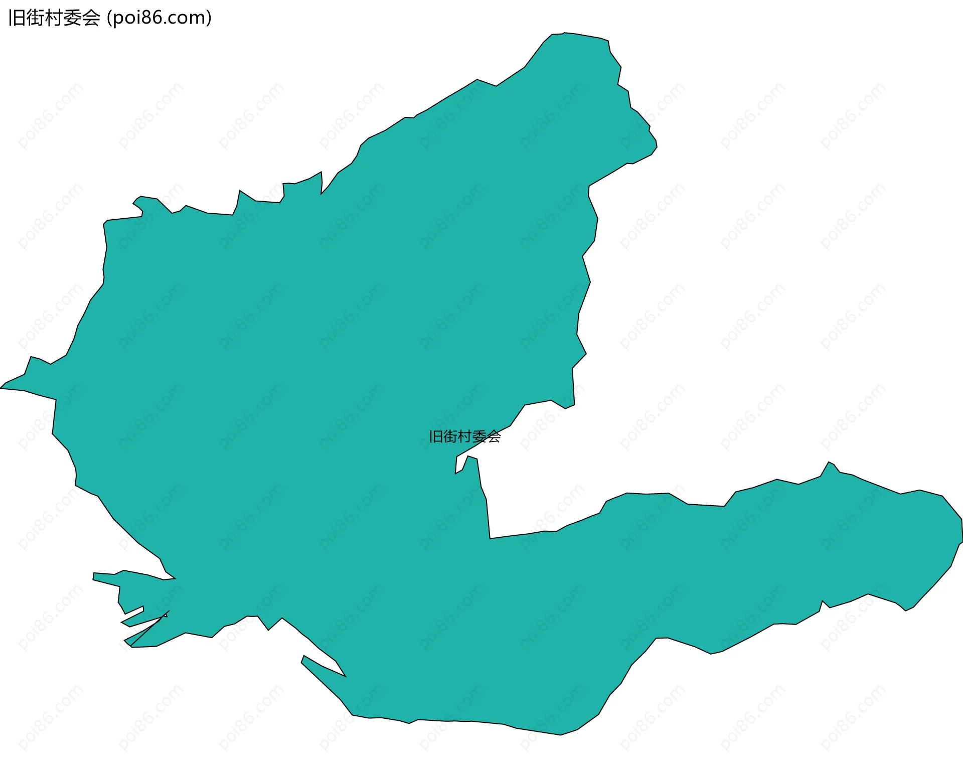 旧街村委会边界地图