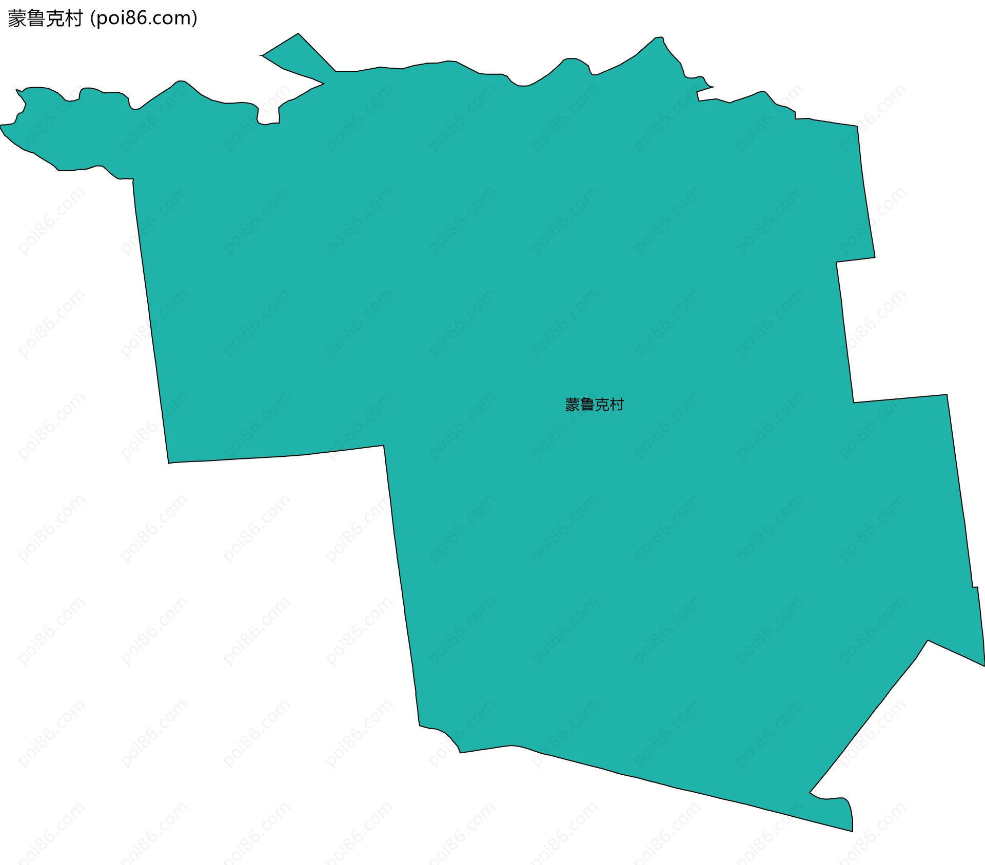 蒙鲁克村边界地图
