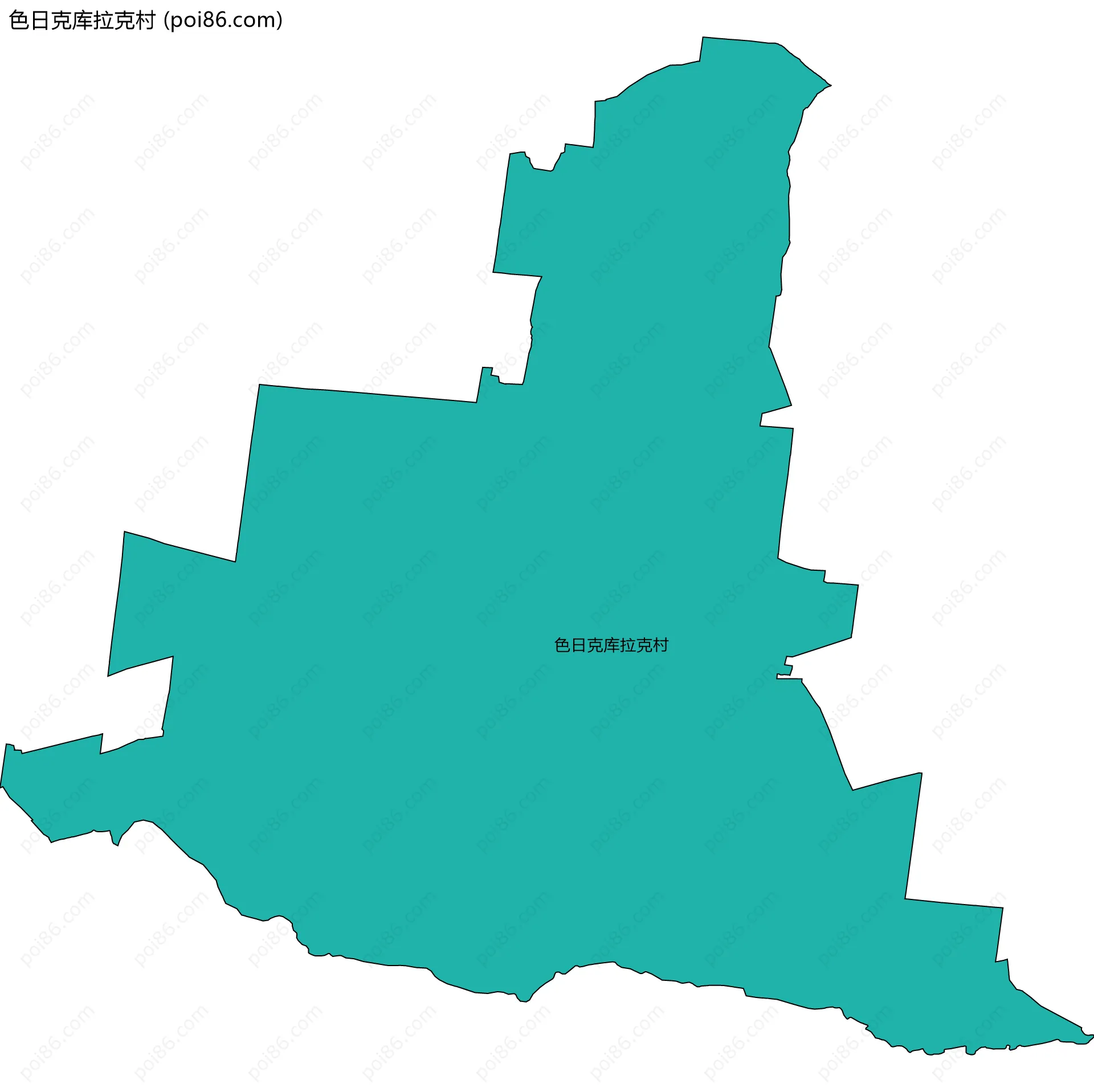 色日克库拉克村边界地图