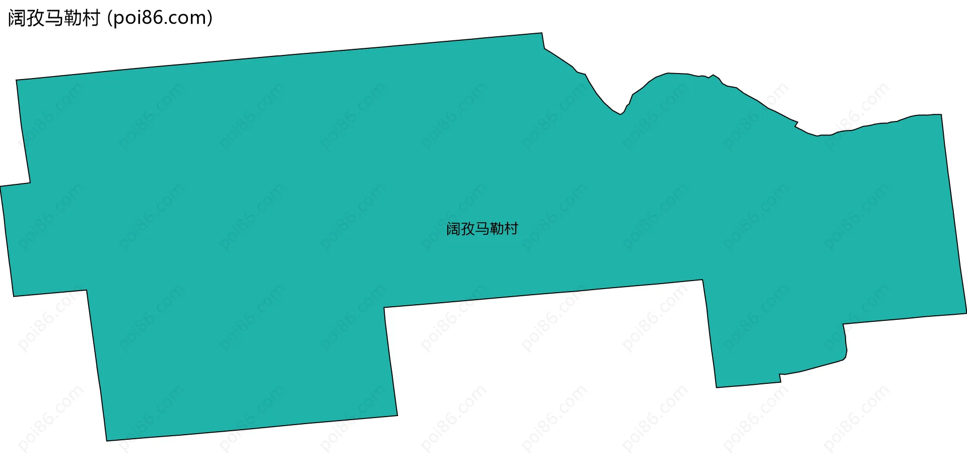阔孜马勒村边界地图