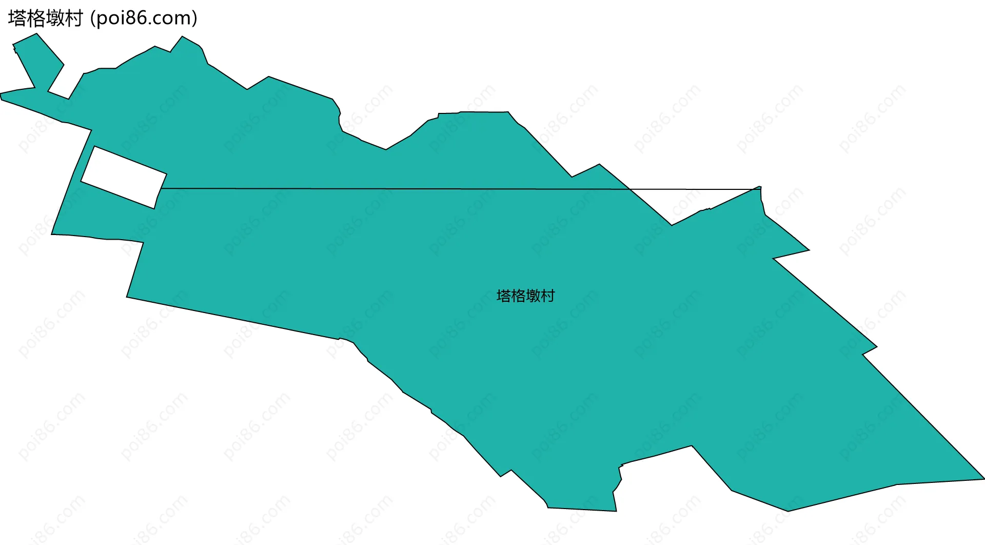 塔格墩村边界地图