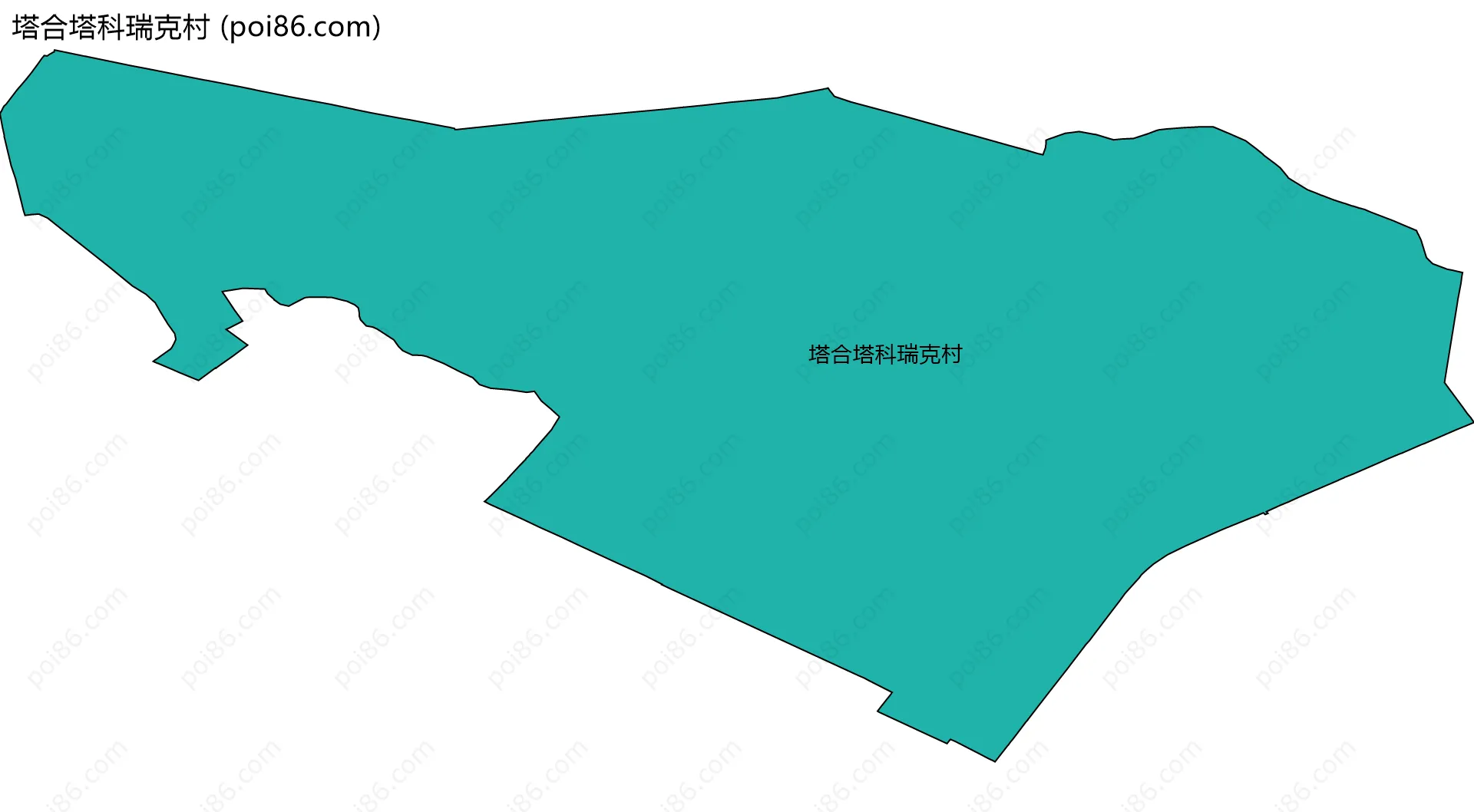 塔合塔科瑞克村边界地图