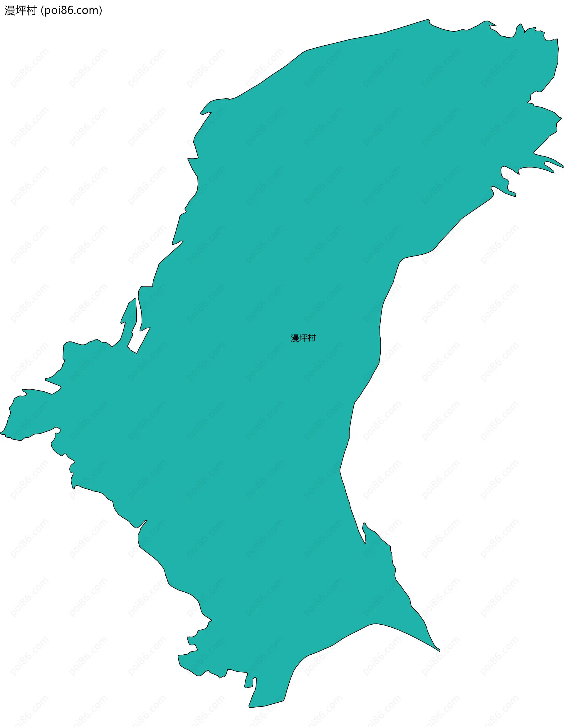 漫坪村边界地图