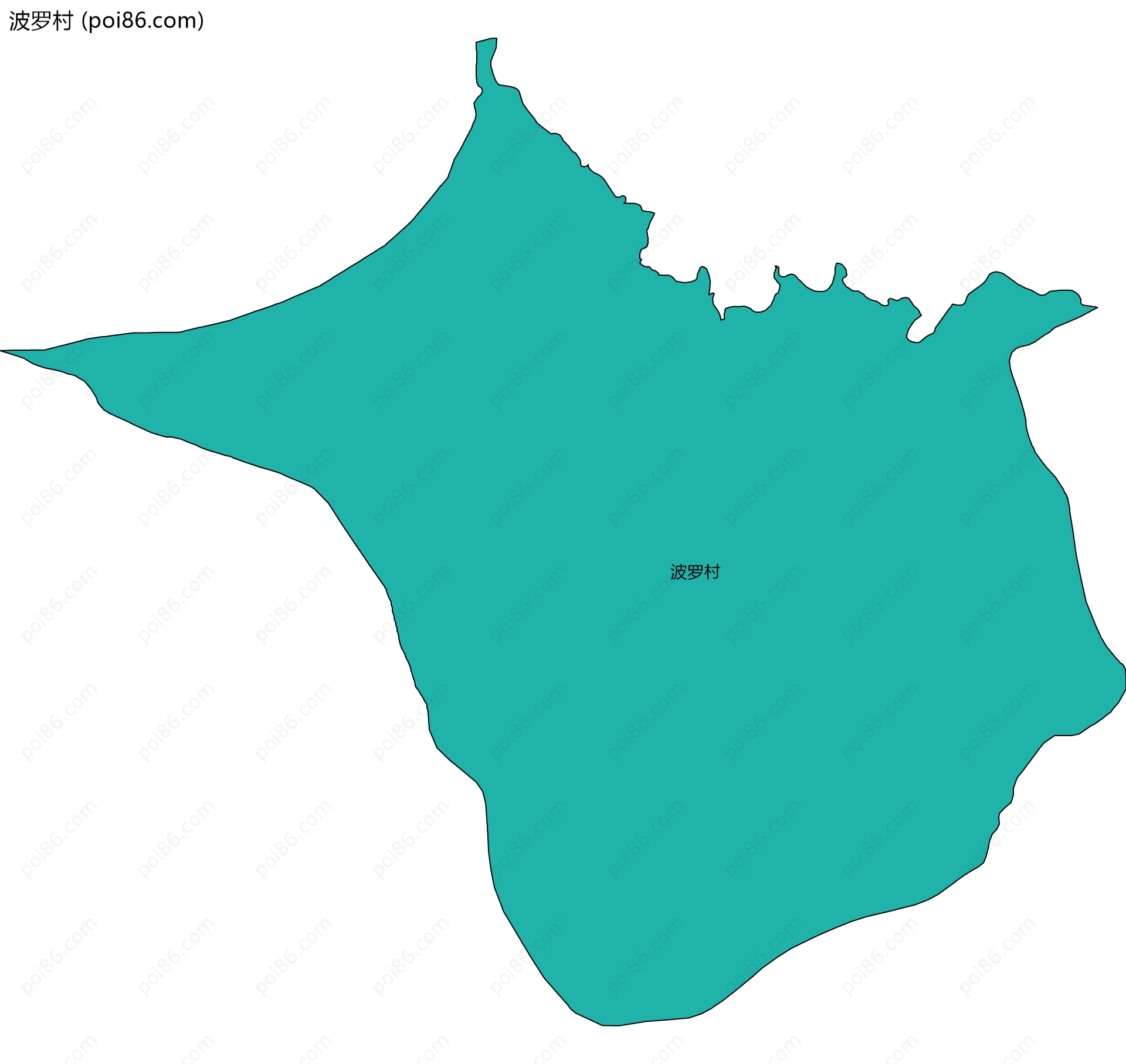 波罗村边界地图